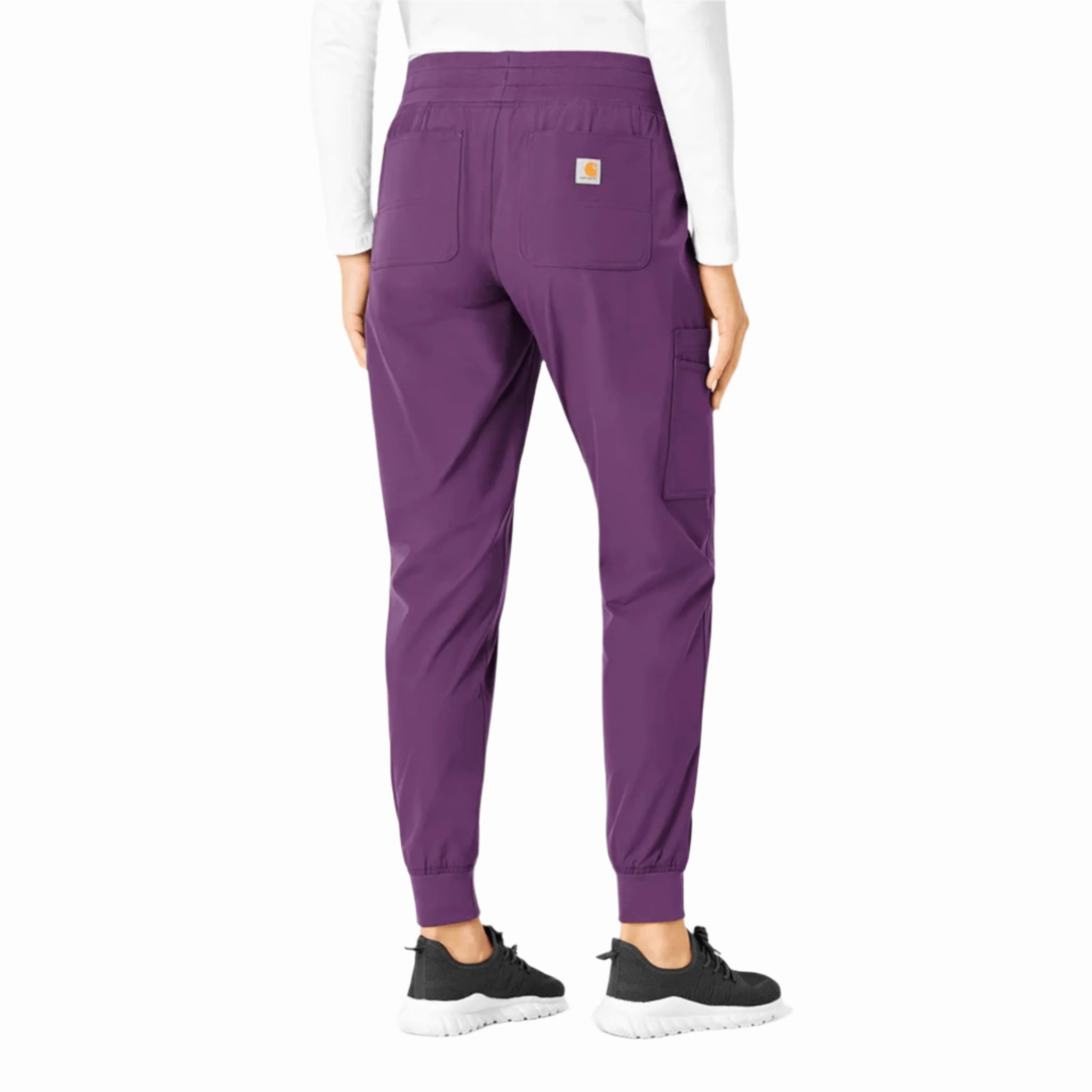 All Season Stylish Wear Carhartt Women's Force Essentials Jogger Scrub Pant - Eggplant