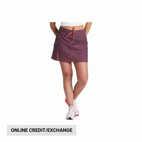 Kuhl Women's Kruiser Getaway Skort - Orchid Print Faux Leather