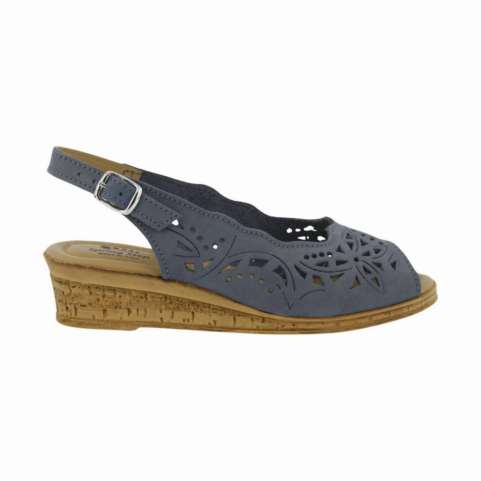 Beach Sandals Open Frame Spring Step Women's Orella Sandals - Blue