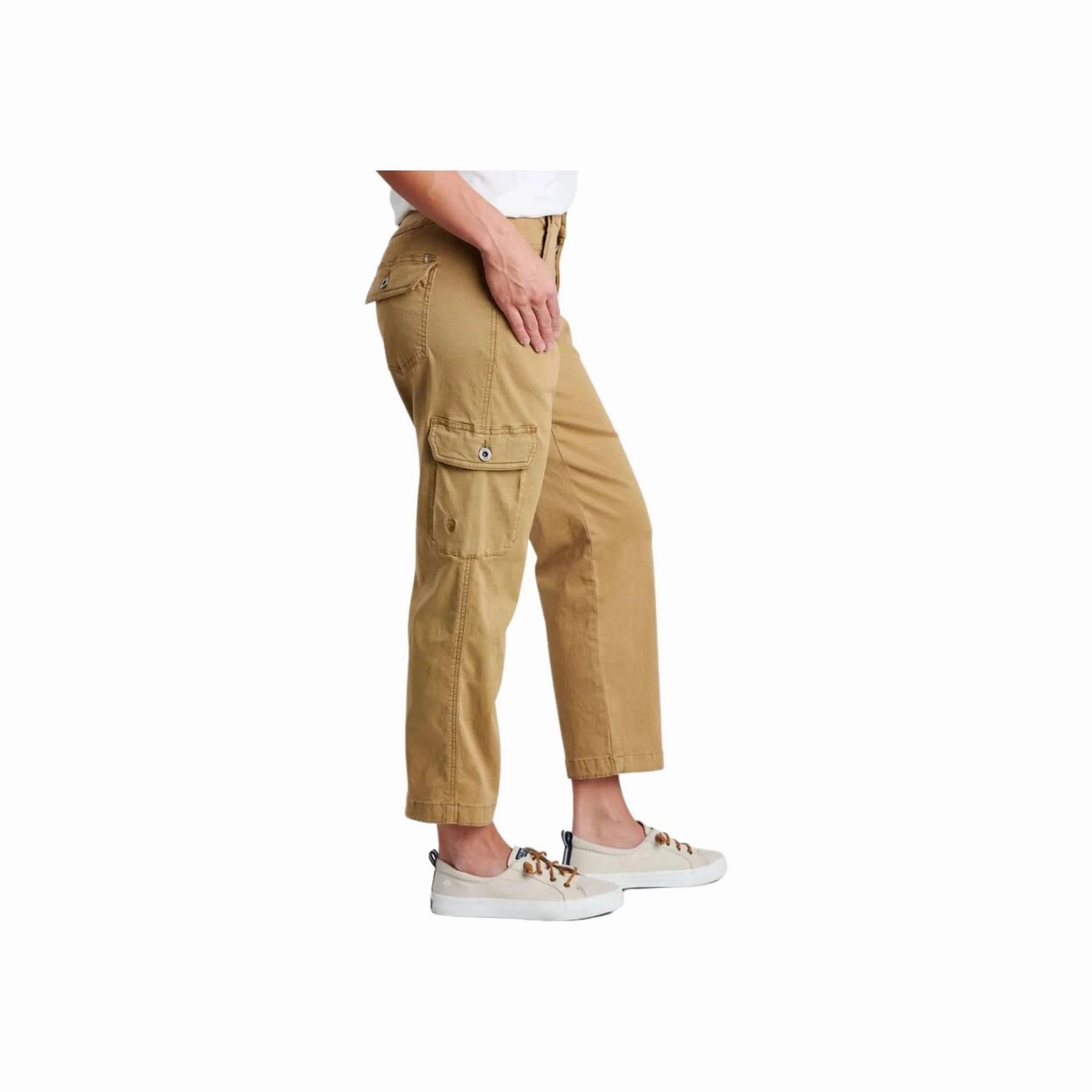 Kuhl Women's Kultivatr Kargo Crop - Honey Cozy and Relaxed Organic Cotton