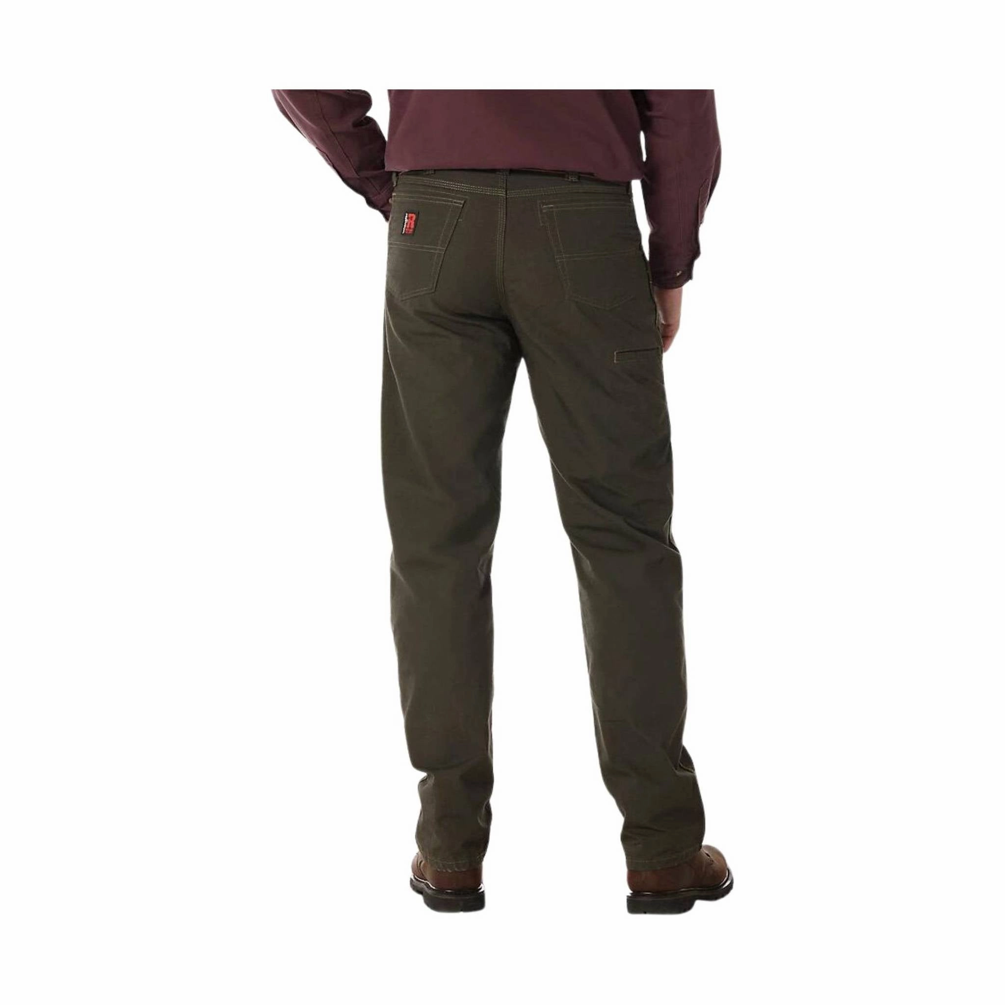 Frayed hem Durable Seam Construction Wrangler Men's Technician Pant - Loden