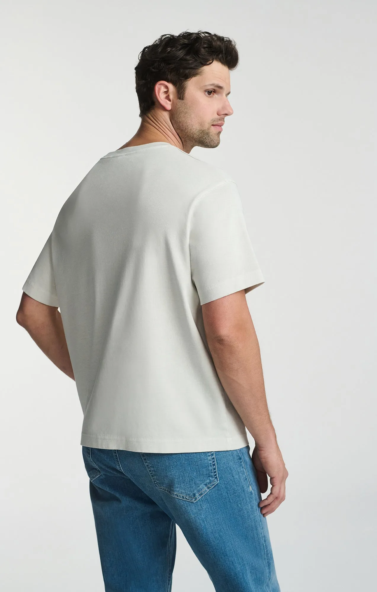 Minimalist Wear SHORT SLEEVE CREW NECK T-SHIRT IN FOGGY DEW