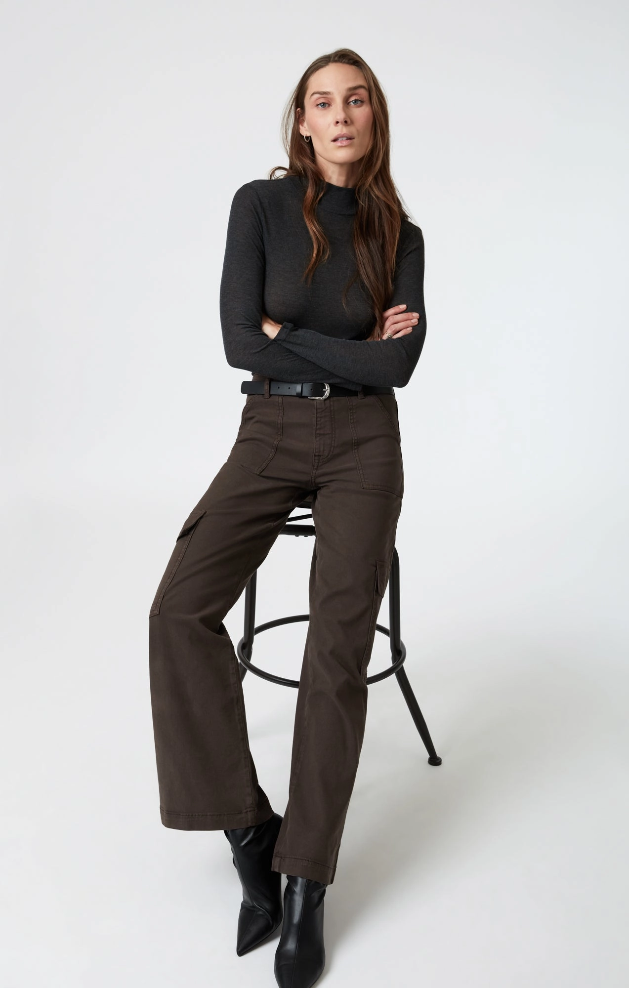 ALVA STRAIGHT CARGO IN OAK LUXE TWILL Ripped design