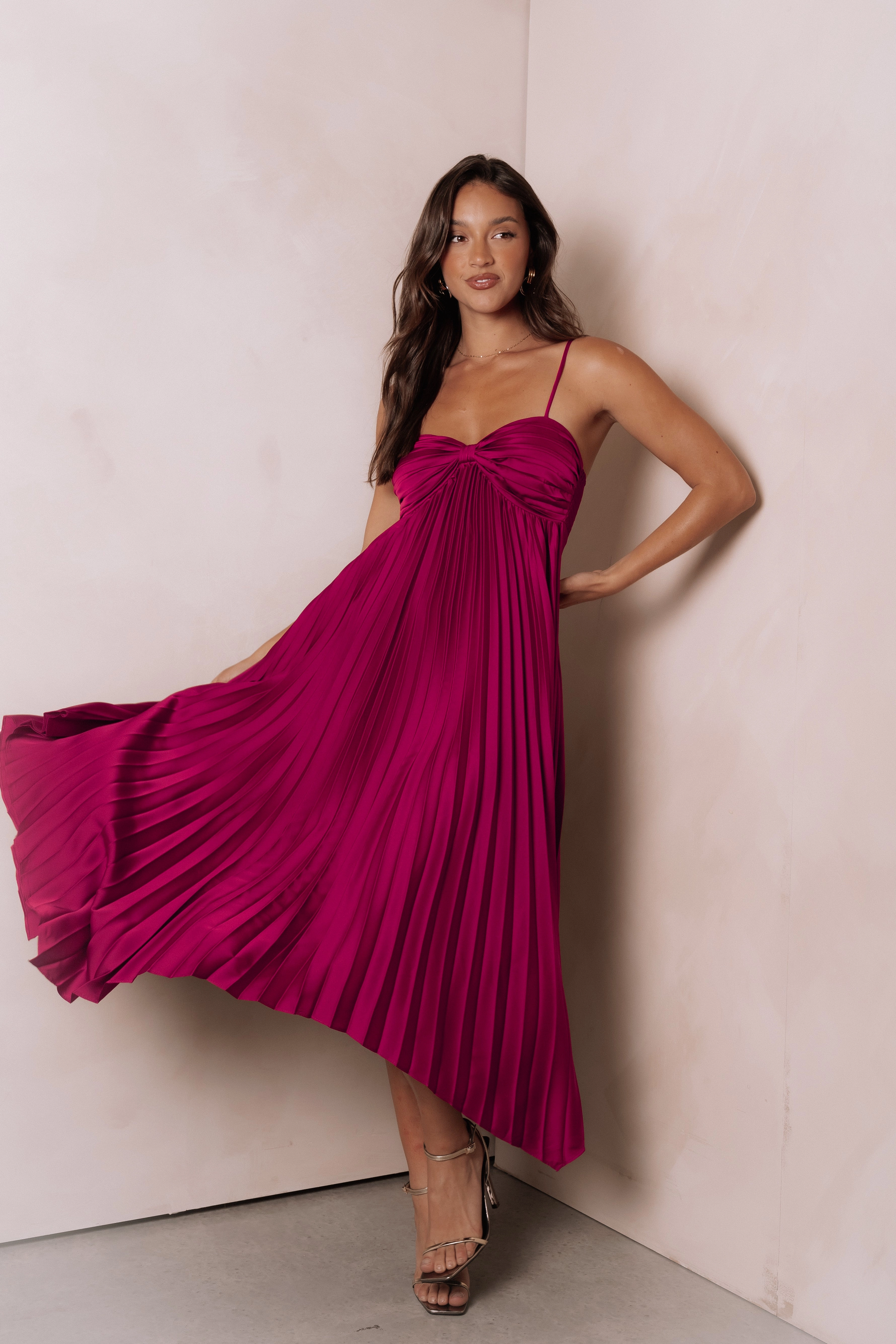 Beauty Feel Vikki Dress - Magenta