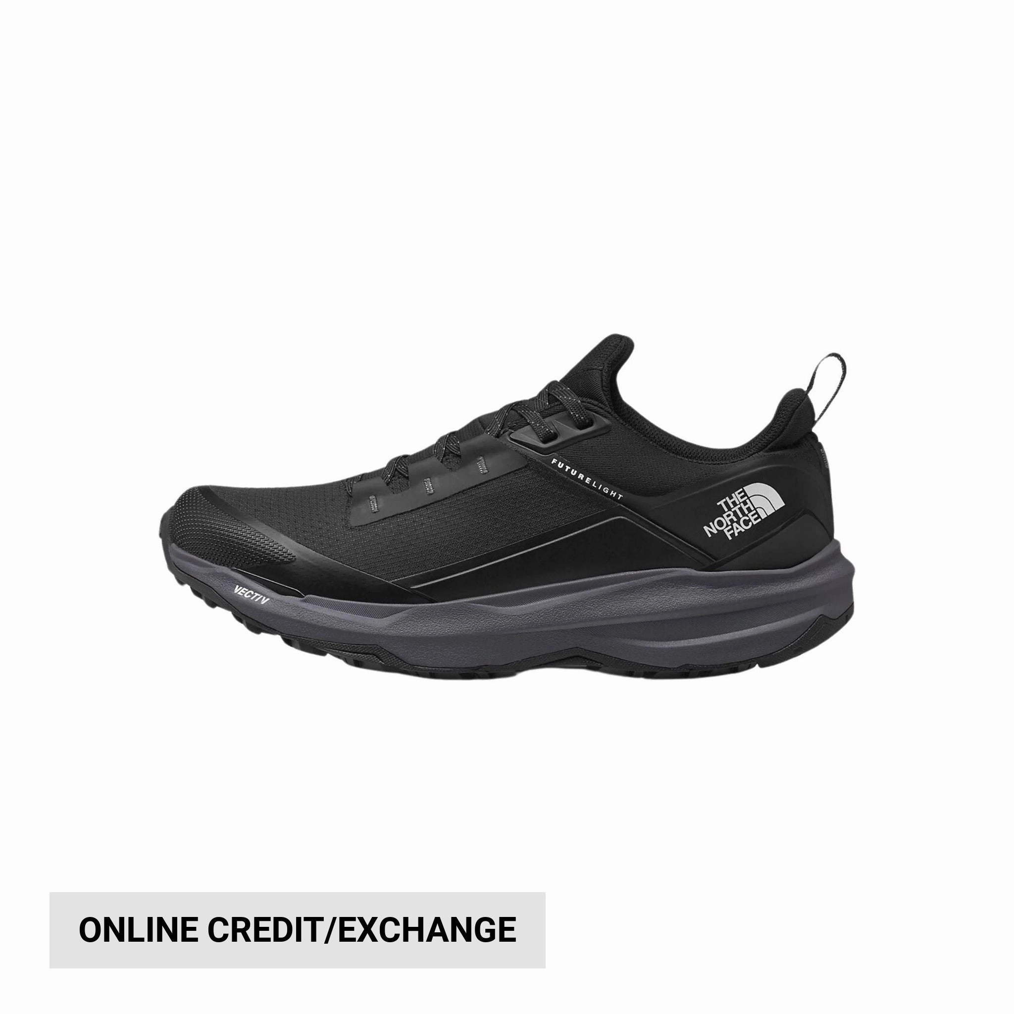 Abrasion Resistant Fabric Elastic Band The North Face Men's VECTIV Exploris 2 FUTURELIGHT Shoes - TNF Black/Vanadis Grey