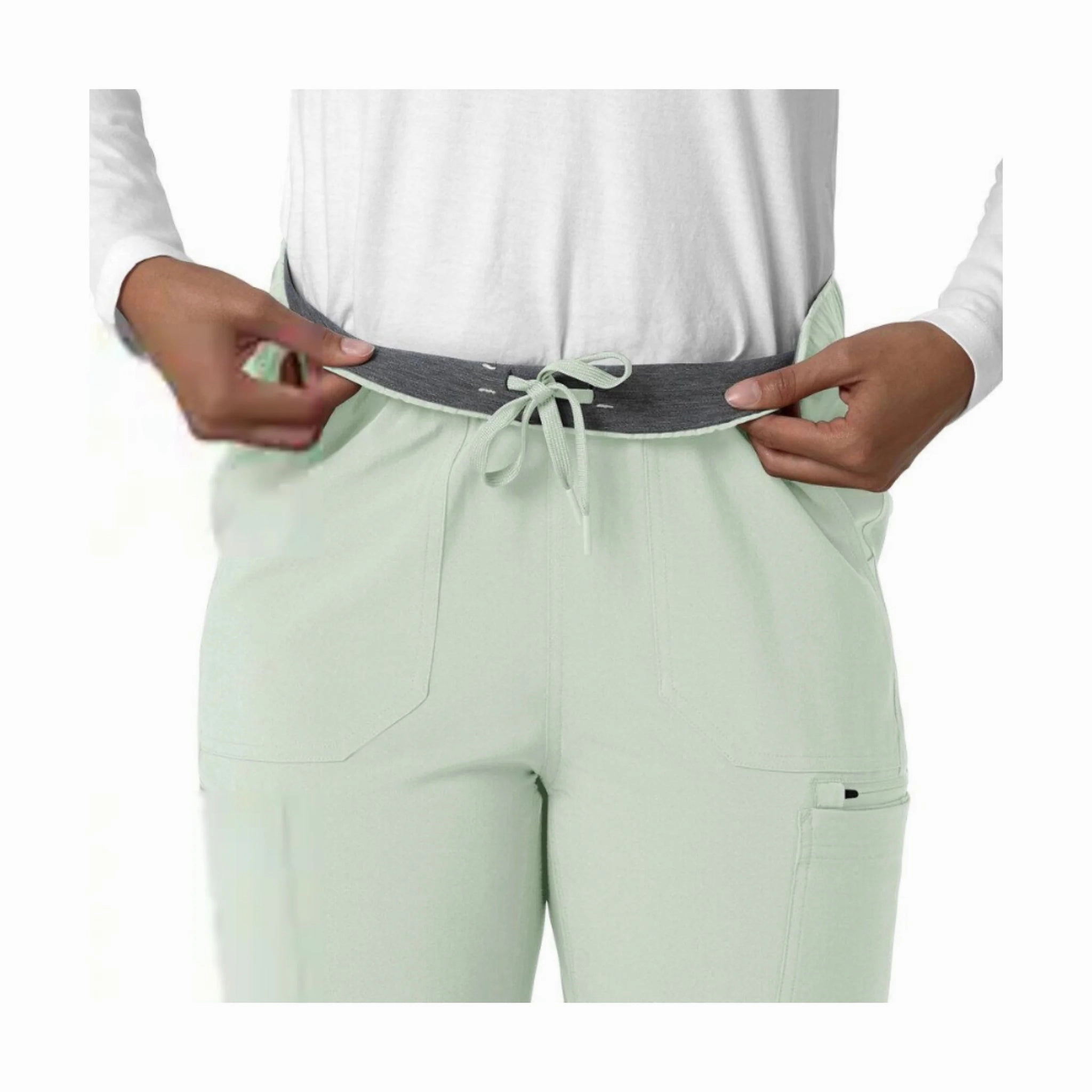 FadeResistant Carhartt Women's Force Cross Flex Straight Leg Cargo Scrub Pant - Fresh Mint