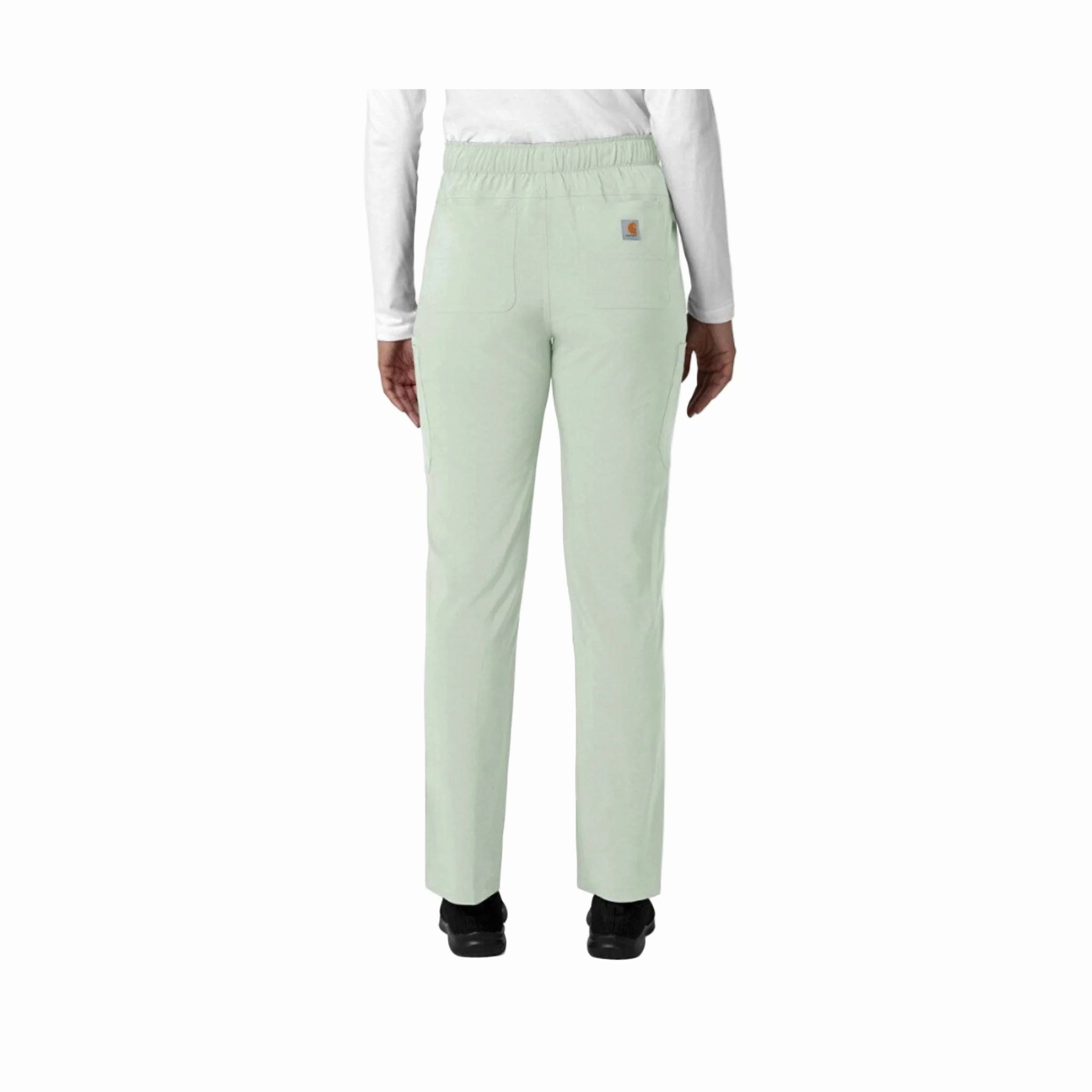 Carhartt Women's Force Cross Flex Straight Leg Cargo Scrub Pant - Fresh Mint Day Wear