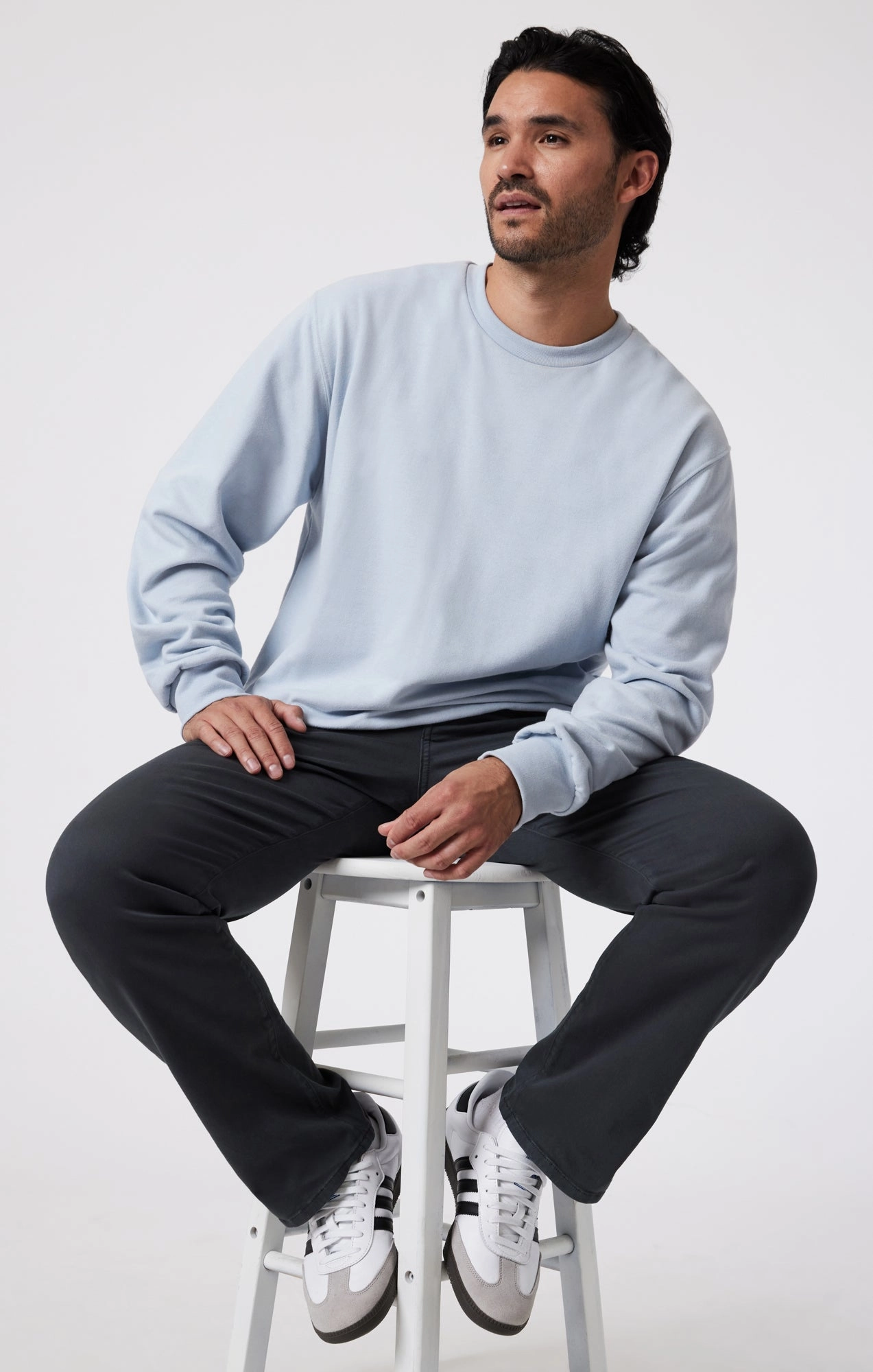 MATT RELAXED STRAIGHT LEG IN ANTHRACITE CASUAL TWILL Flex Fit Design