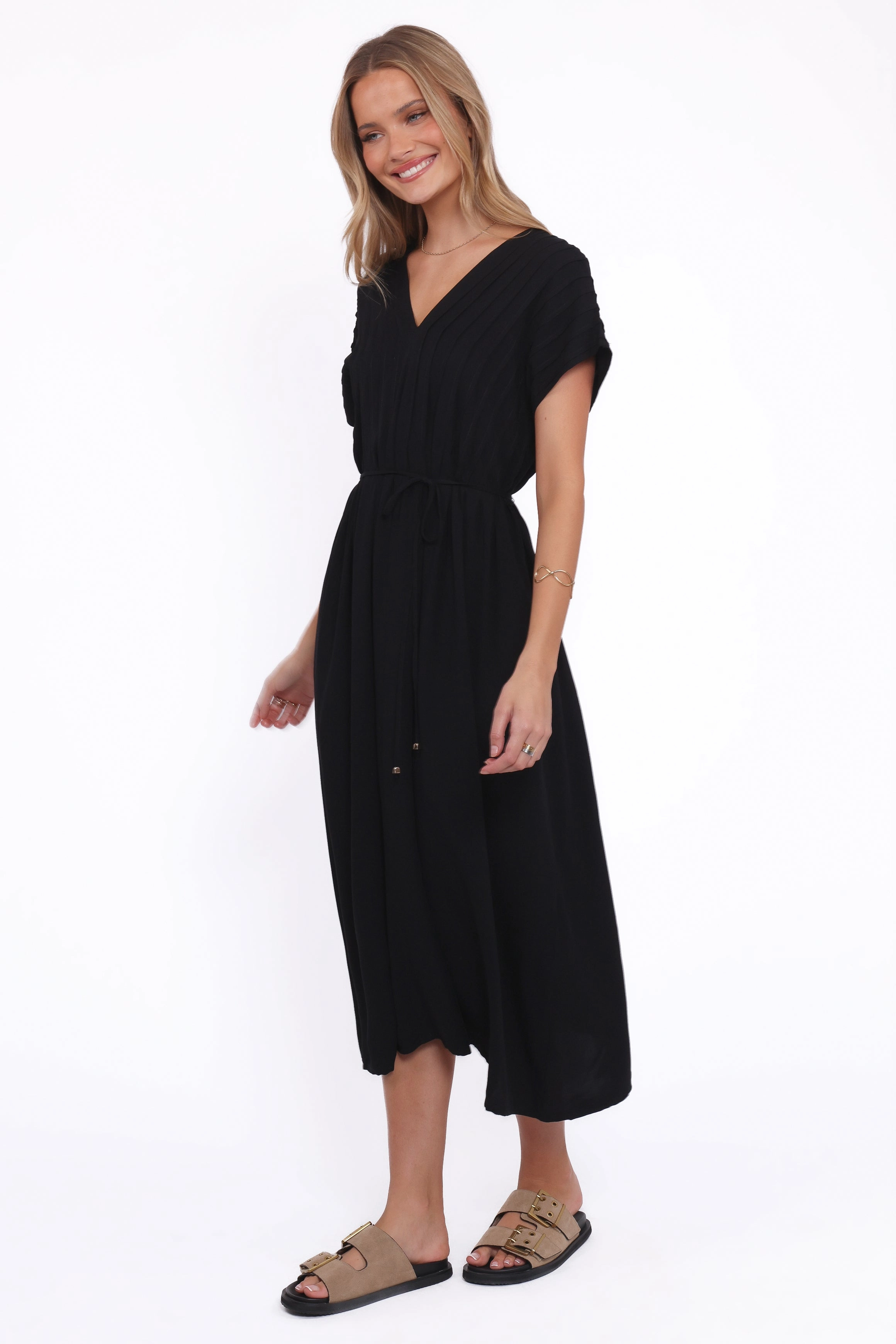 Vibe Choice Orly Midi Dress - Black