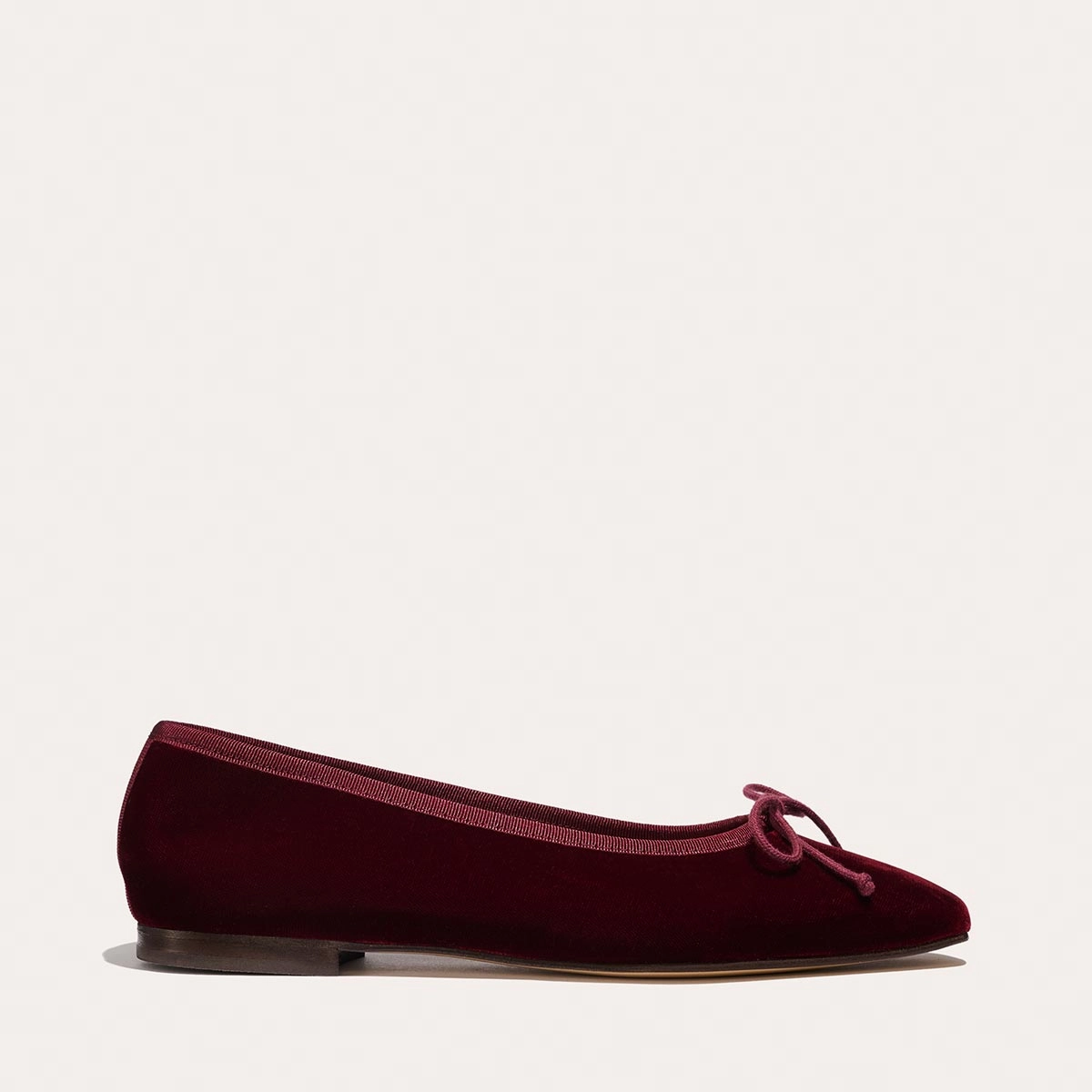 The Fonteyn - Burgundy Velvet Everyday Walk Slip Resistant Sole