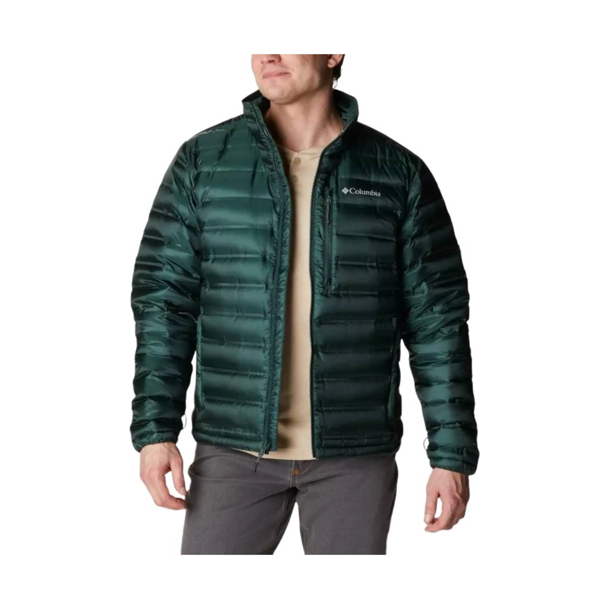Microfiber texture Columbia Men's Pebble Peak Down Jacket - Spruce