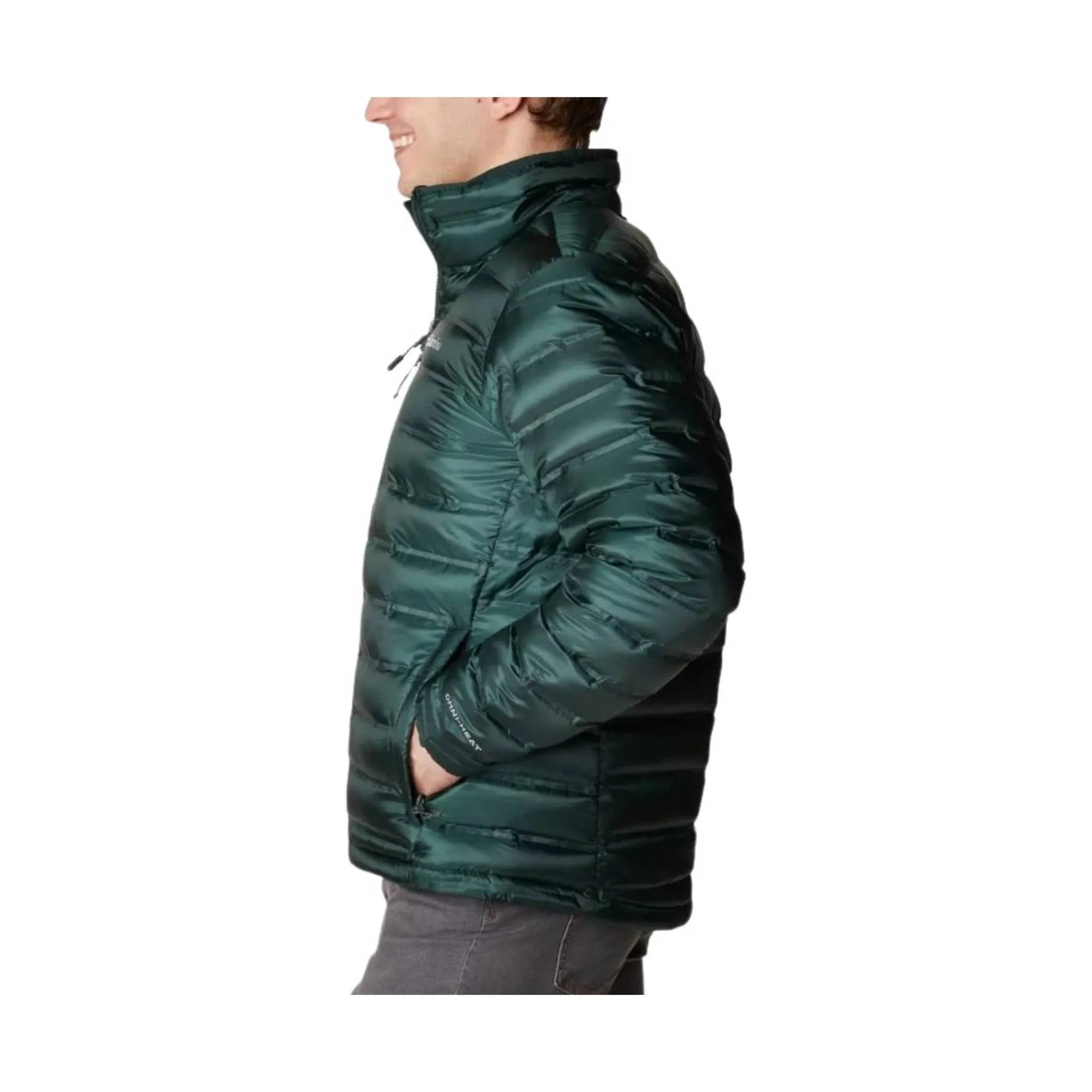 Cold Climate Columbia Men's Pebble Peak Down Jacket - Spruce