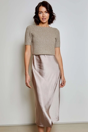 Pure Shape polka-dot Met Sweater/Dress Combo