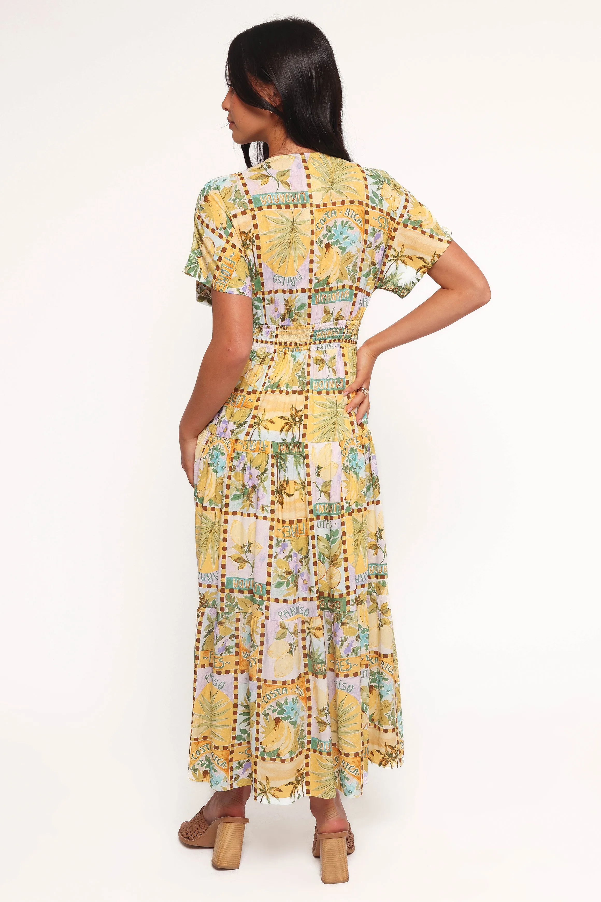 Petite friendly Sorrento Maxi Dress - Tropical Sun