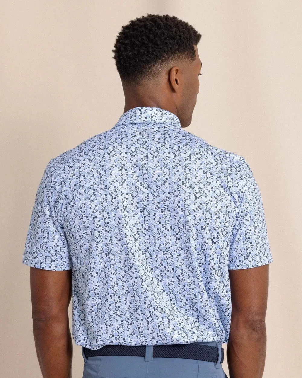 Easy Fit Micro Perforated Fabric Driver Petal Party Polo