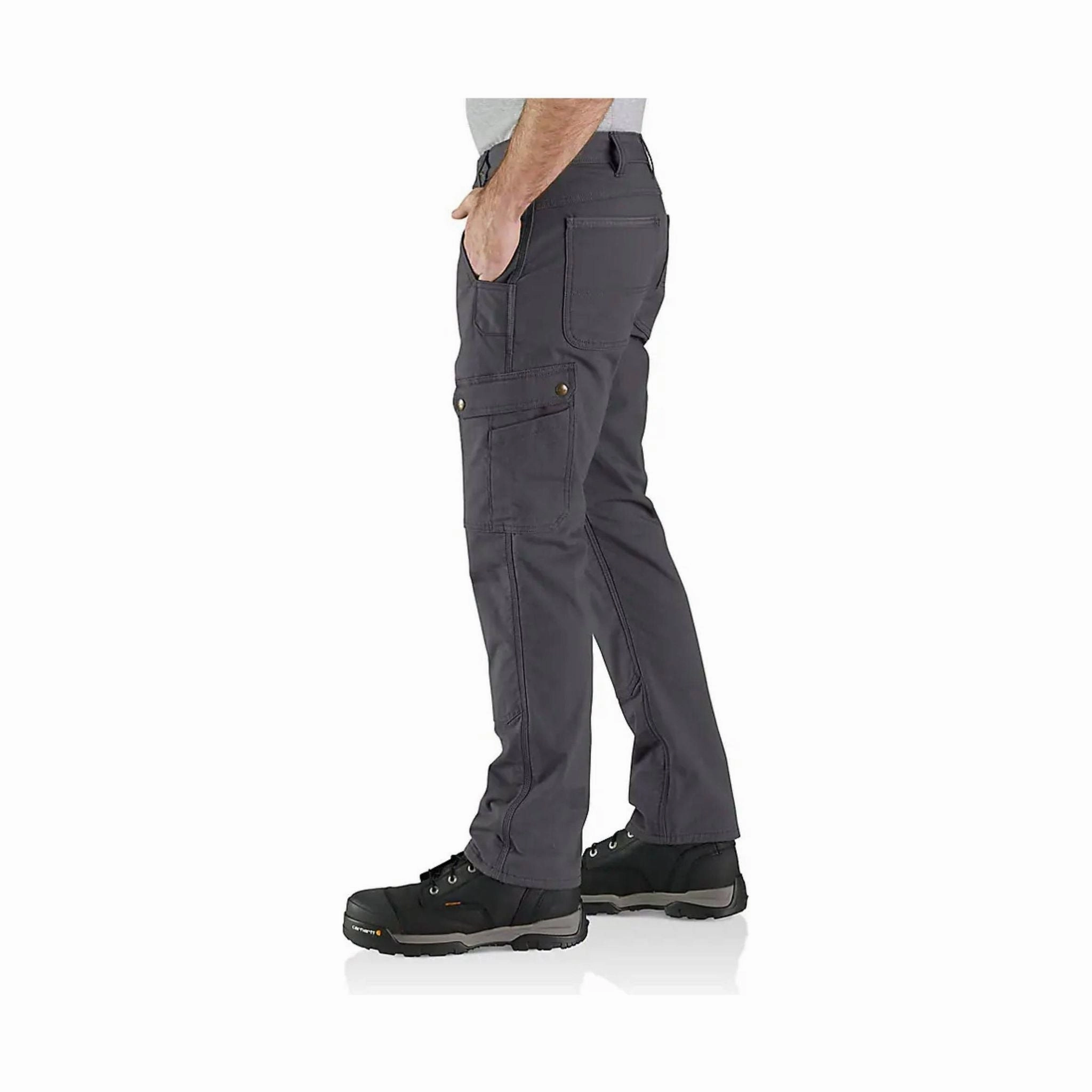 Core Style Smart Motion Carhartt Men's Rugged Flex Relaxed Fit Ripstop Cargo Fleece Lined Work Pant - Shadow