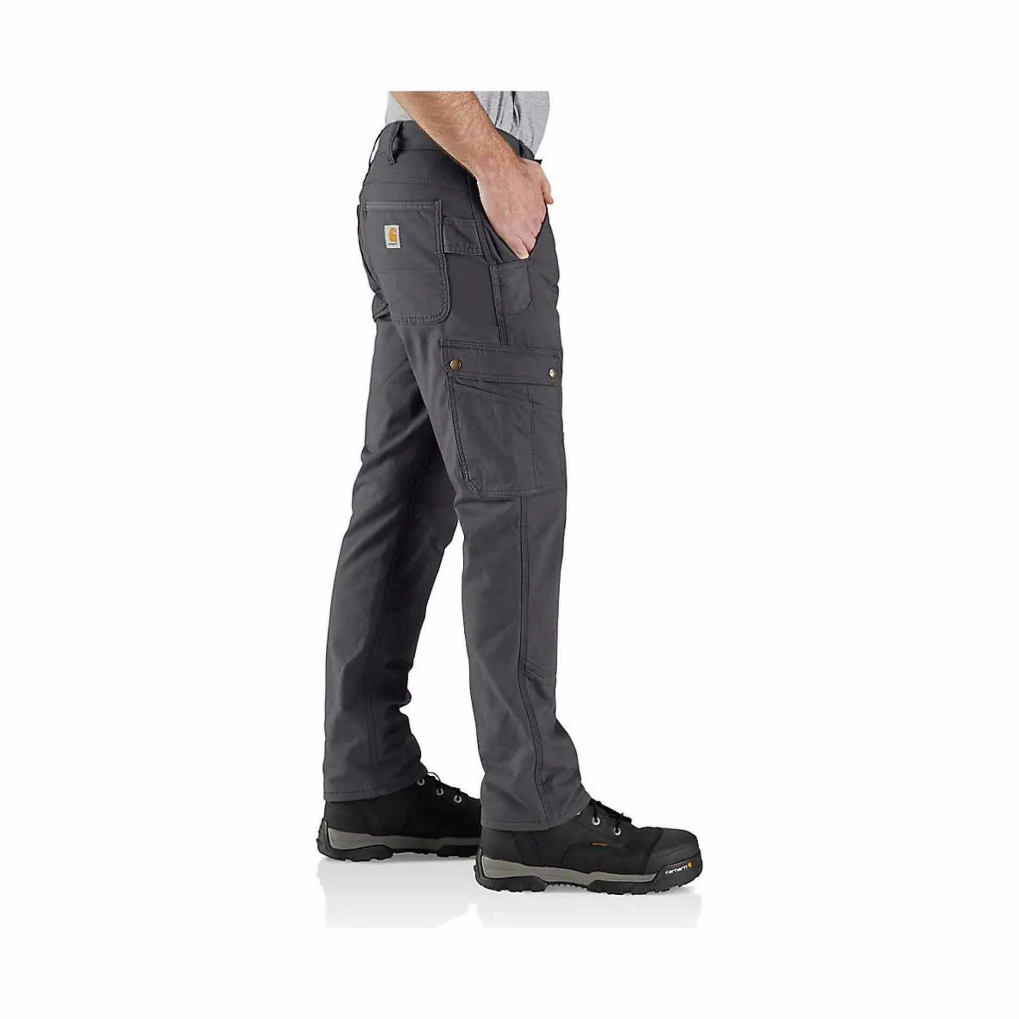 Carhartt Men's Rugged Flex Relaxed Fit Ripstop Cargo Fleece Lined Work Pant - Shadow Tear Resistant Weave
