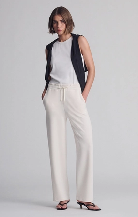 StainResistantFinish SPORTY LUXE TENCEL? PANTS IN COCONUT MILK