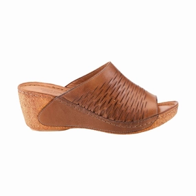 Comfy Wear Spring Step Women's Cunacena Sandal - Brown