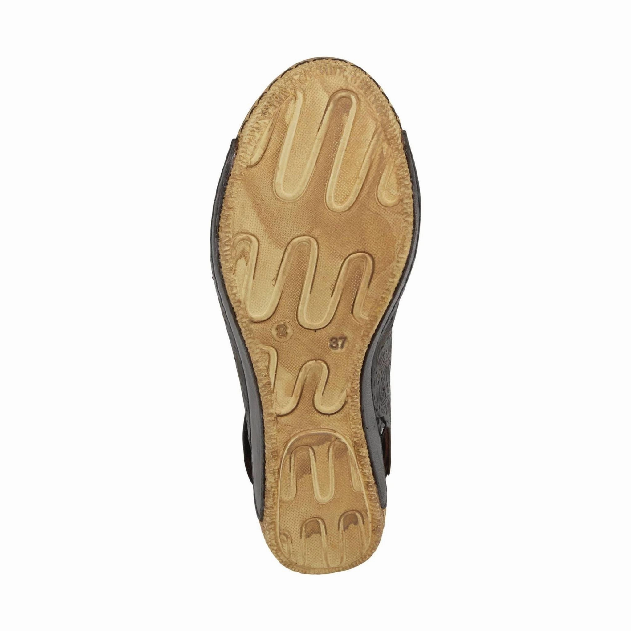 Spring Step Women's Inocencia Sandals - Black Cushioned Collar Padding