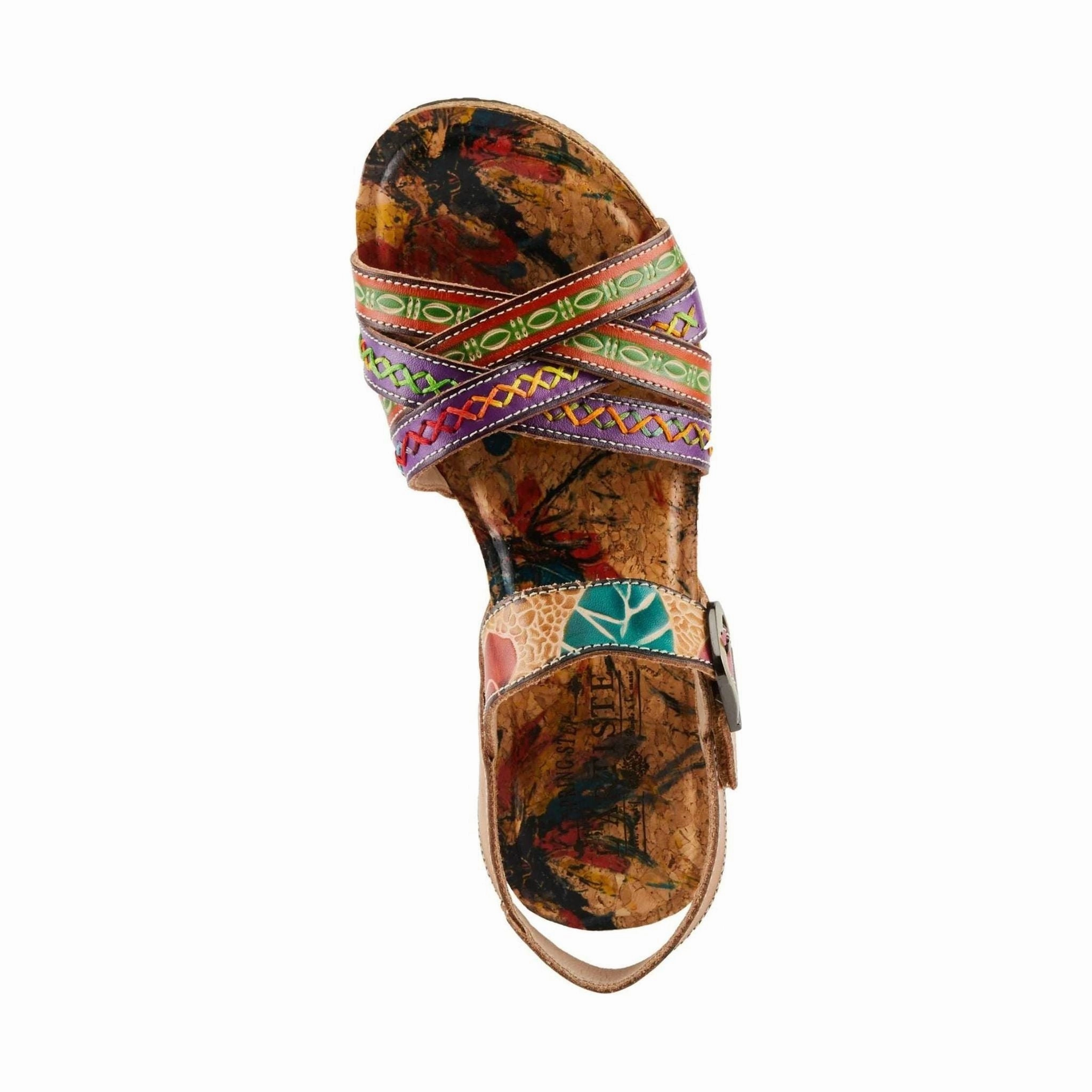Spring Step Women's L'Artiste Bosquet Sandals - Tan Multi Flexible