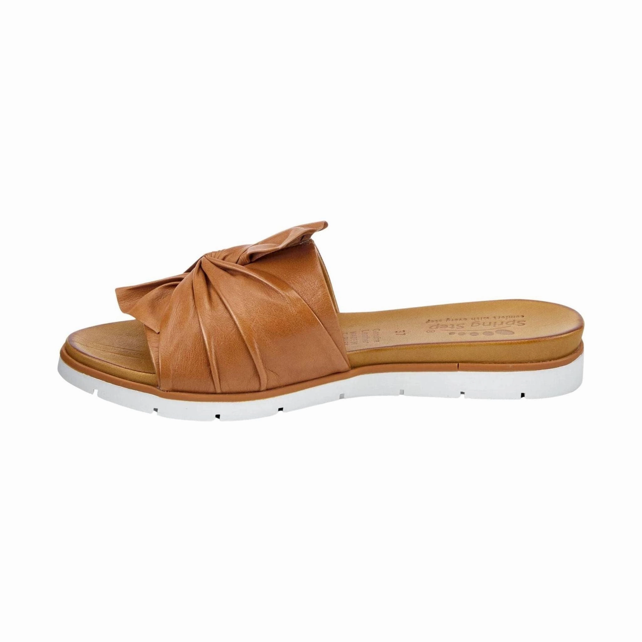 Spring Step Women's Lavona Slide Sandals - Camel Nude Calm Sporty Design