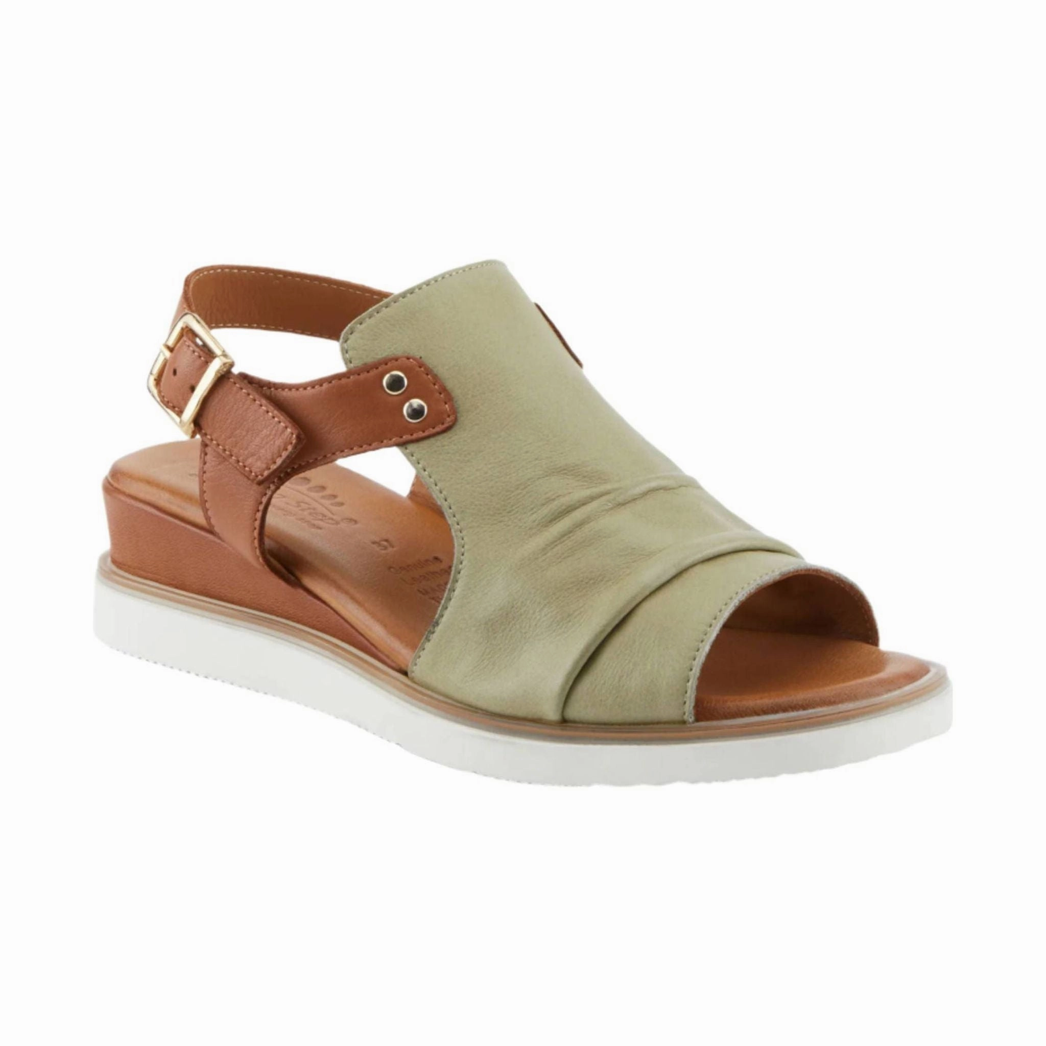 Spring Step Women's Locals Sandals - Olive Multi Non Slip Traction