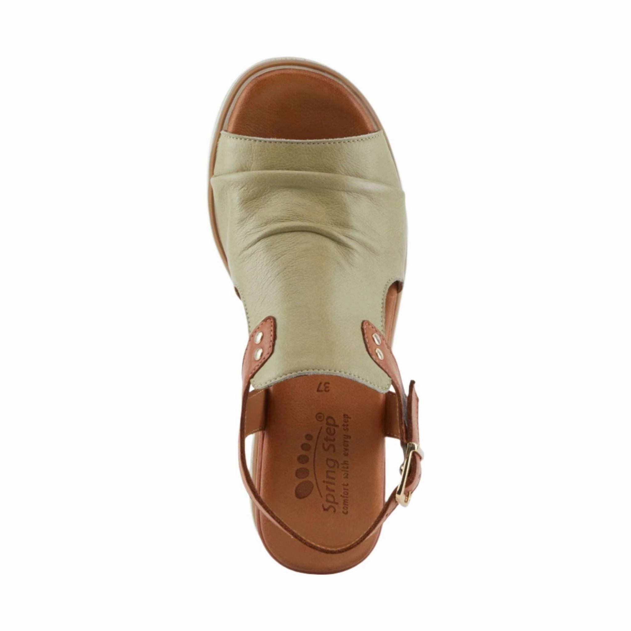 Soft Cushioned Footwear Spring Step Women's Locals Sandals - Olive Multi