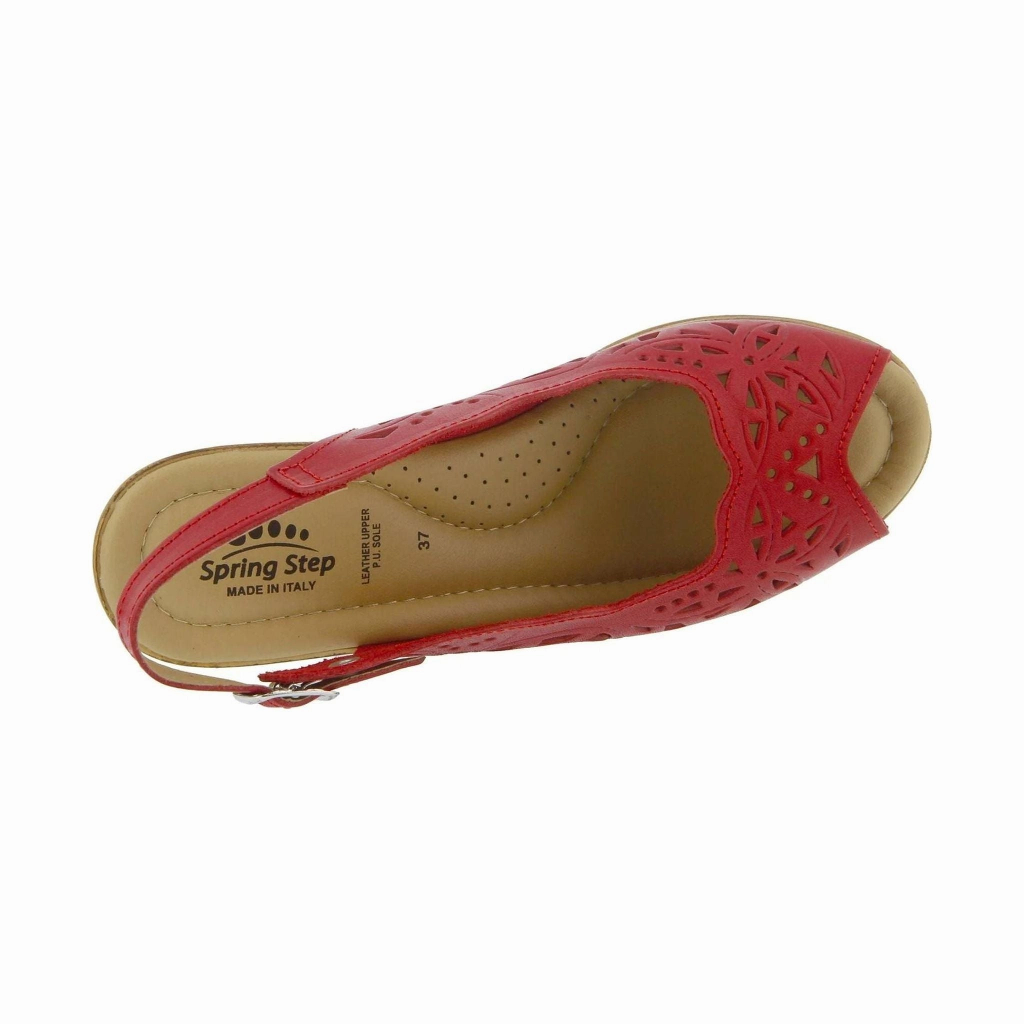 Midfoot Stabilizer Bar Spring Step Women's Orella Sandals - Red