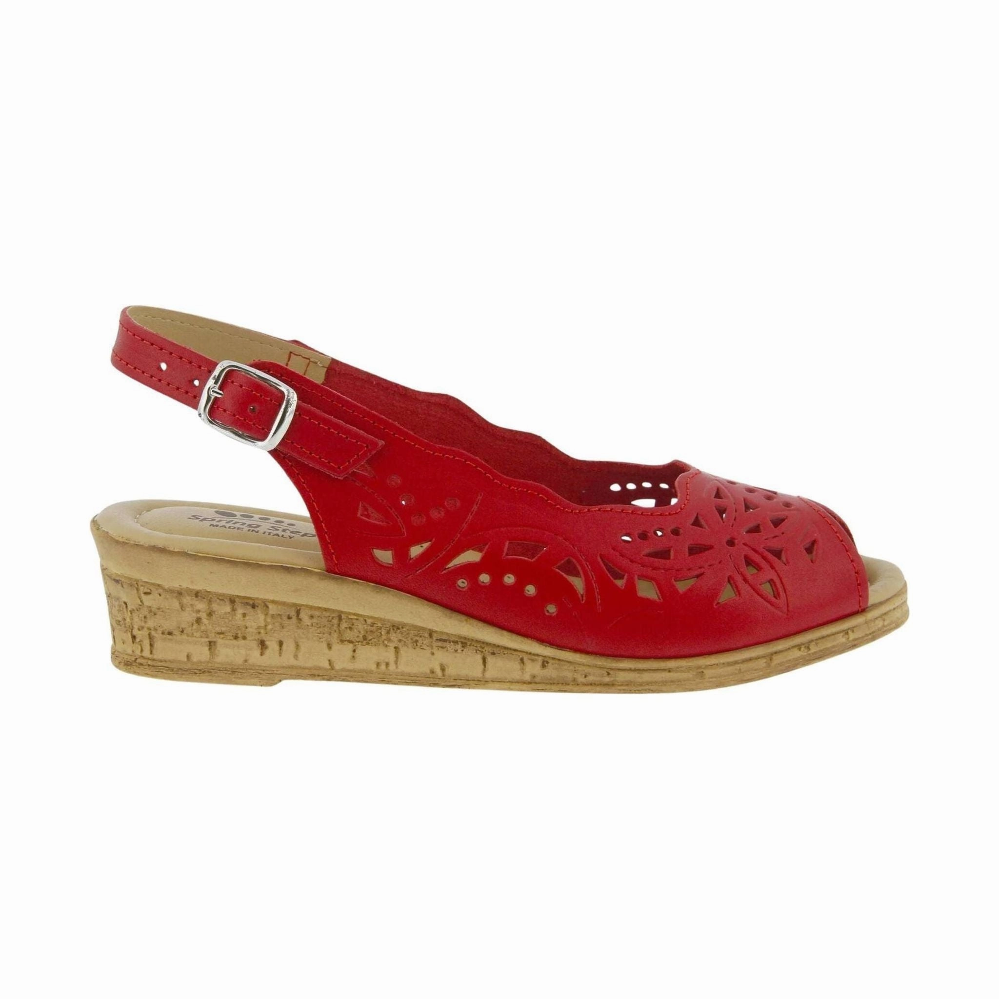 Spring Step Women's Orella Sandals - Red Flower Pop