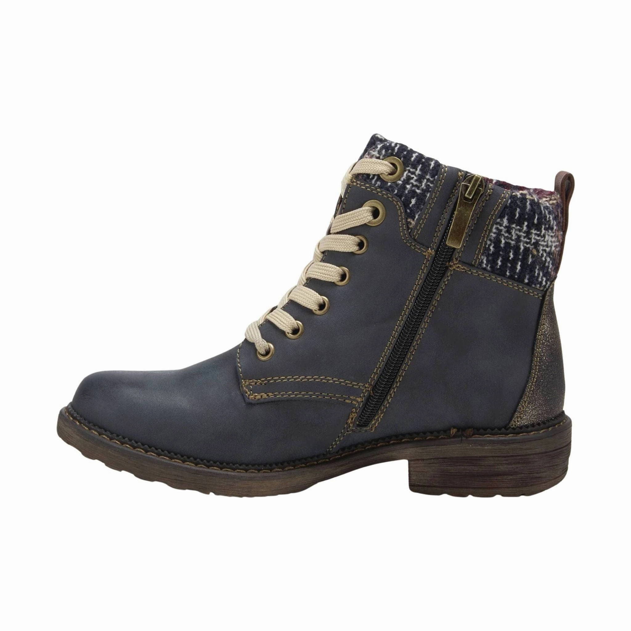 Lace-Up Style Spring Step Women's Relife Khazera Boots - Navy
