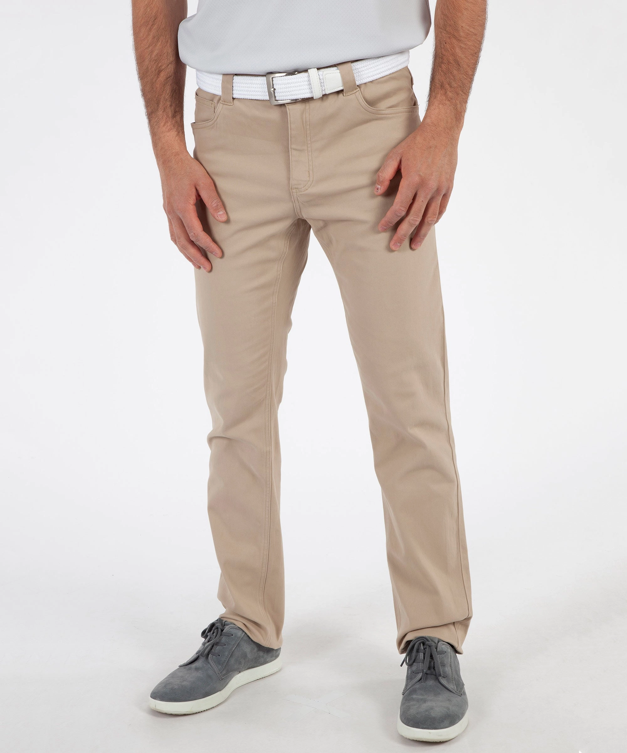 Recyclable Fabric Blend Casual Fit Design St. Charles 2.0 Brushed Cotton Stretch 5-Pocket Pants