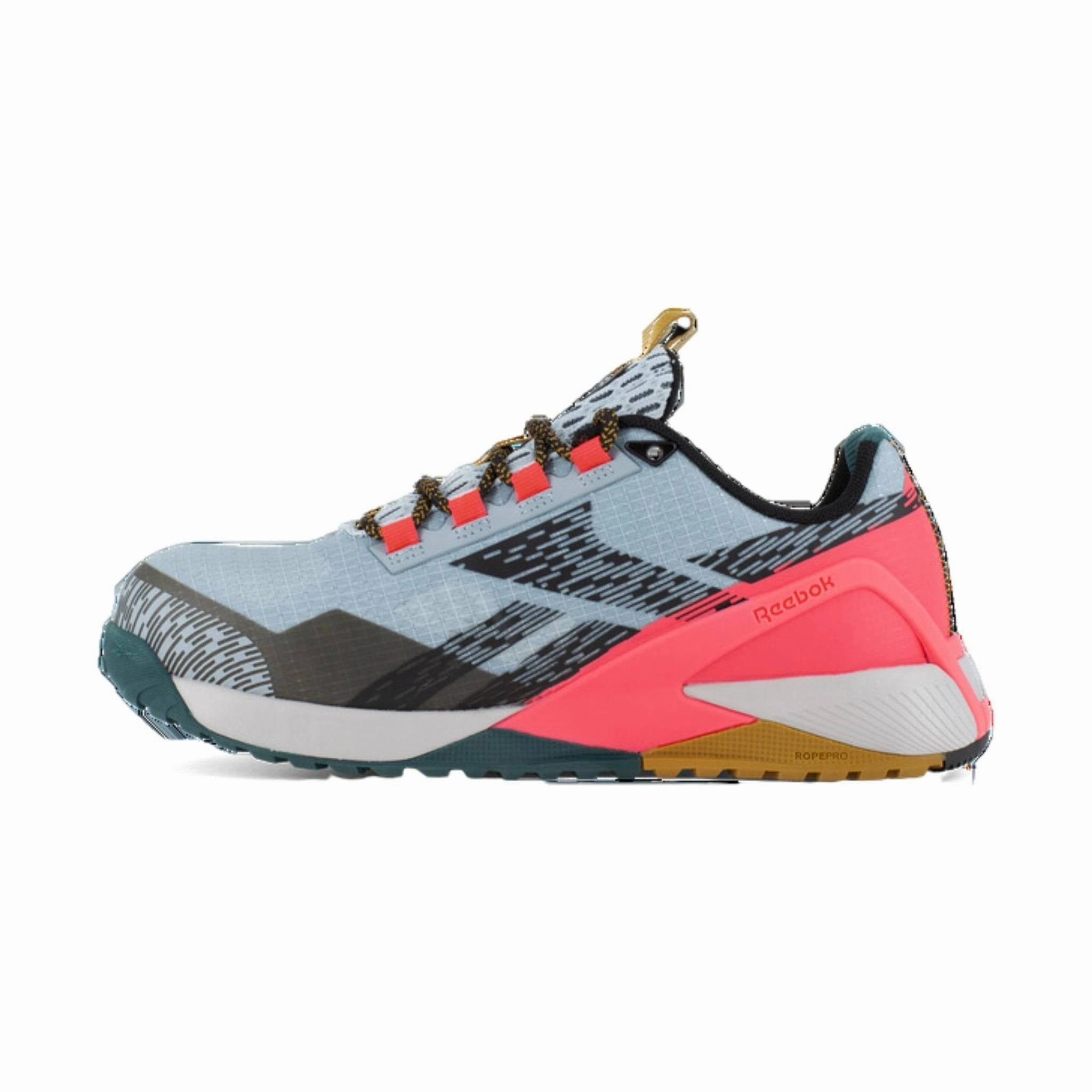 Reebok Work Women's Athletic Work Shoe Composite Toe - Blue/Salmon Adaptive Fit Technology