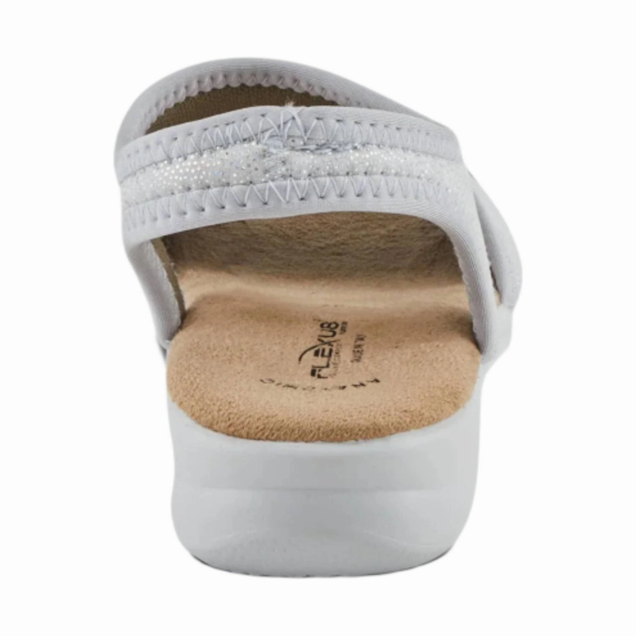Comfortable Walk Flexus Women's Nyaman Pindott Sandal - Silver