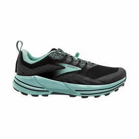 Outdoor Fit Brooks Women's Cascadia 16 Trail Running Shoes - Black/Ebony/Yucca