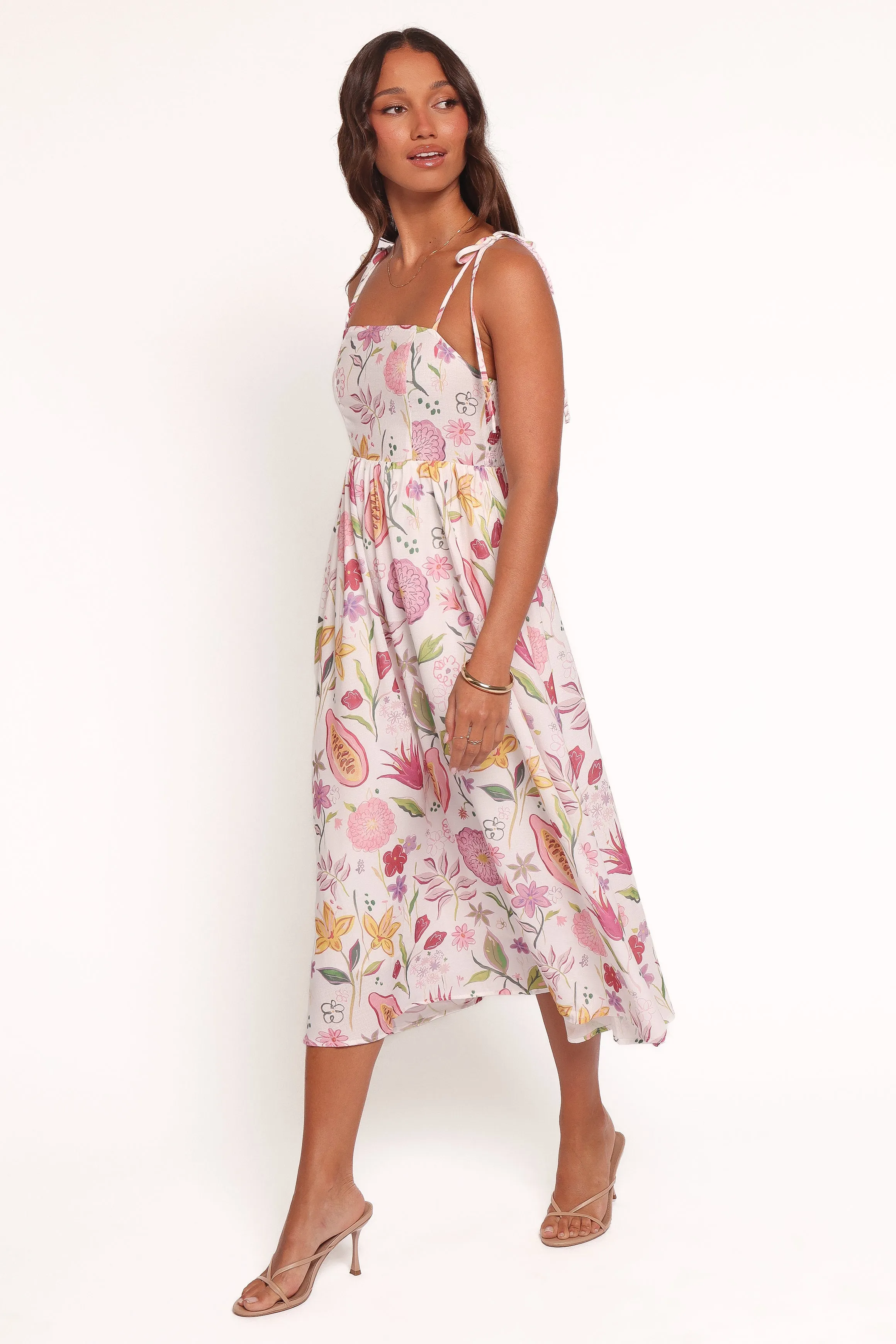 Stazie Midi Dress - Garden Floral Air Beauty
