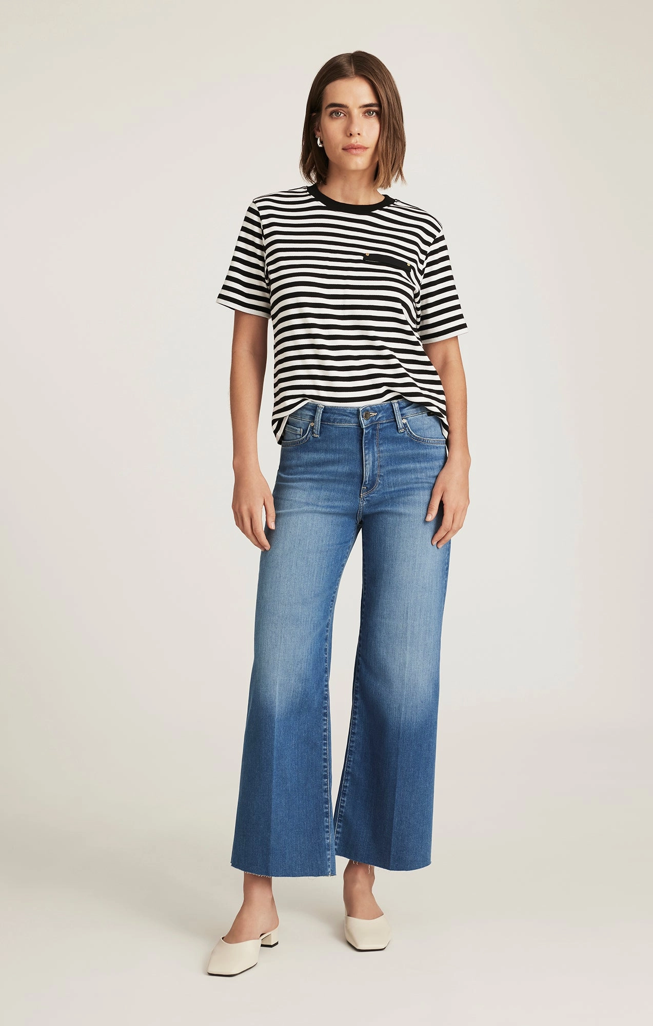 PALOMA WIDE LEG IN LIGHT BRUSHED FEATHER LUXE Textured Vibrant