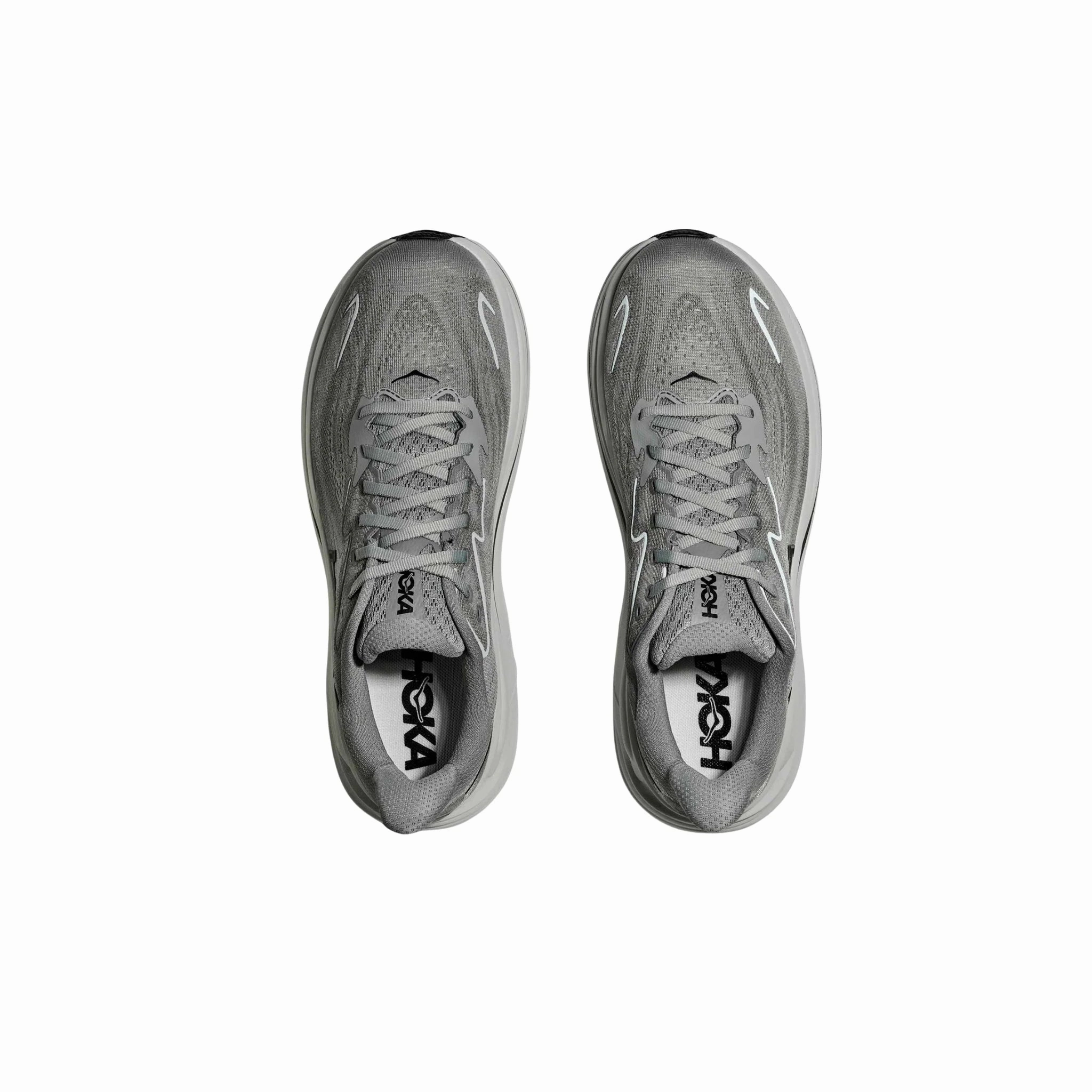 Jumping Support anti slip grip HOKA Men's Clifton 10 Running Shoes - Galactic Grey / Asteroid