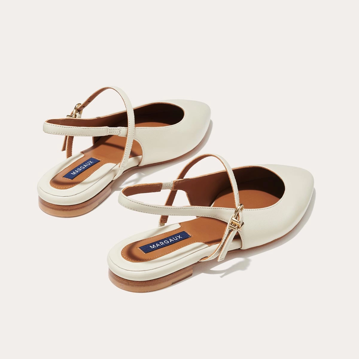 The Crosby Sling - Ecru Nappa Track Step