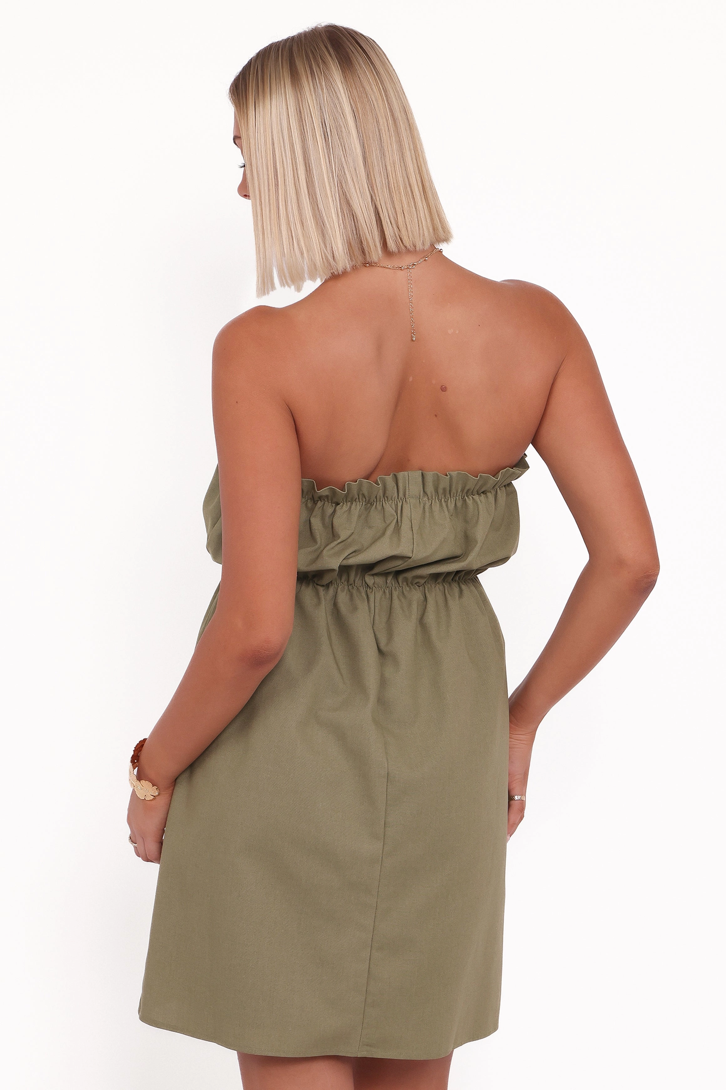 Subtle Motion Stratton Mini Dress - Leaf Green