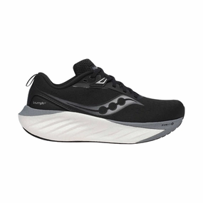 Shock Base Reinforced sidewalls Saucony Women's Triumph 22 Running Shoes - Black/White