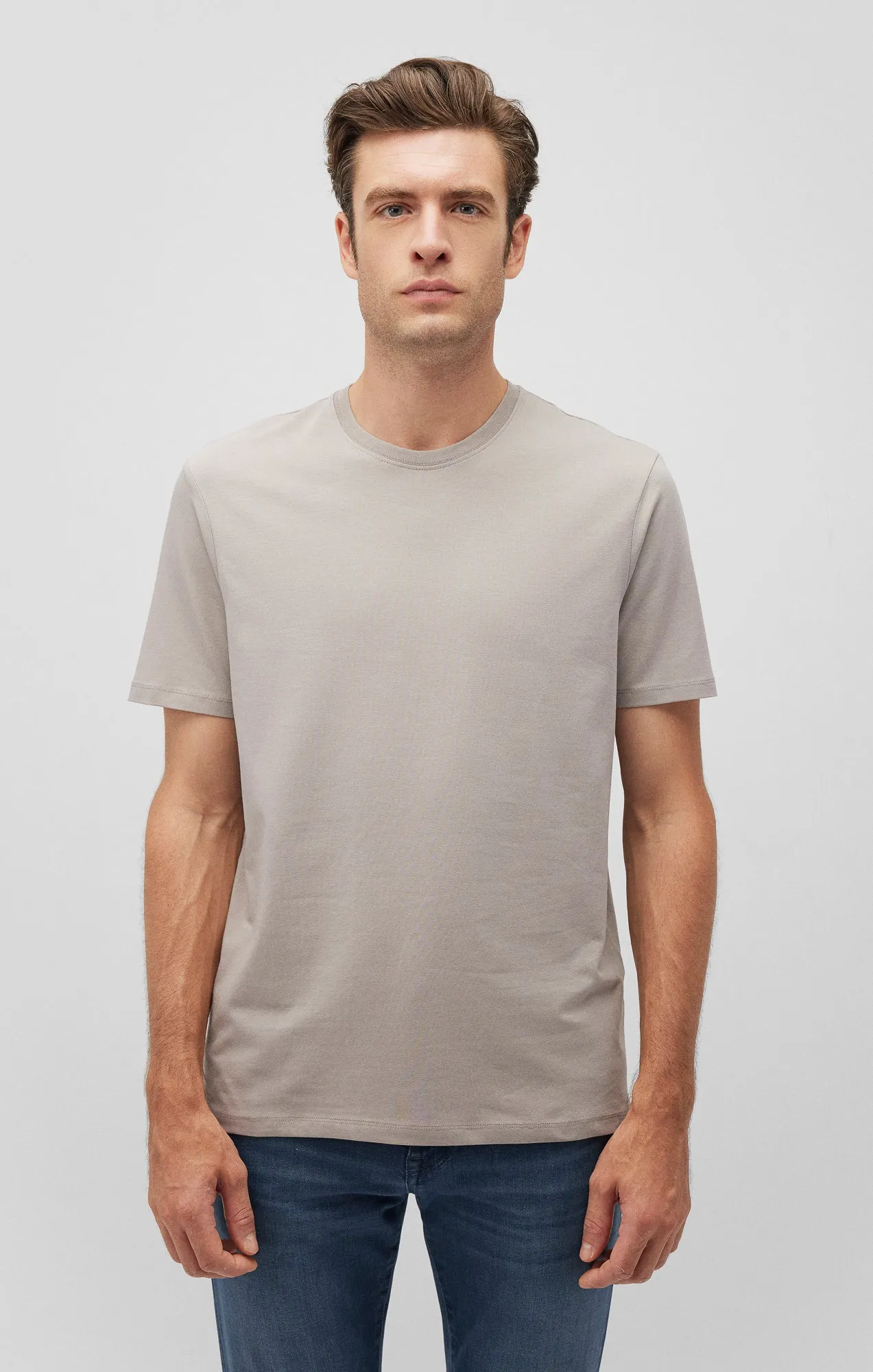 BASIC CREW NECK T-SHIRT IN PALOMA Urban Smart Beachwear
