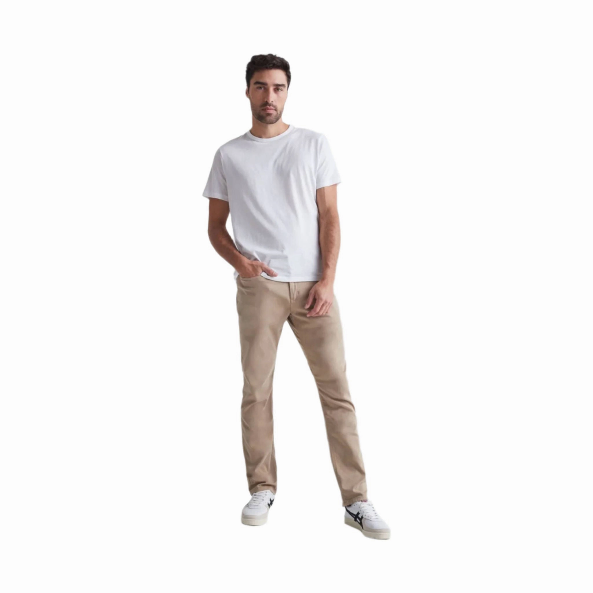 Duer Men's No Sweat Relaxed Taper Pant - Desert Khaki Easy Access