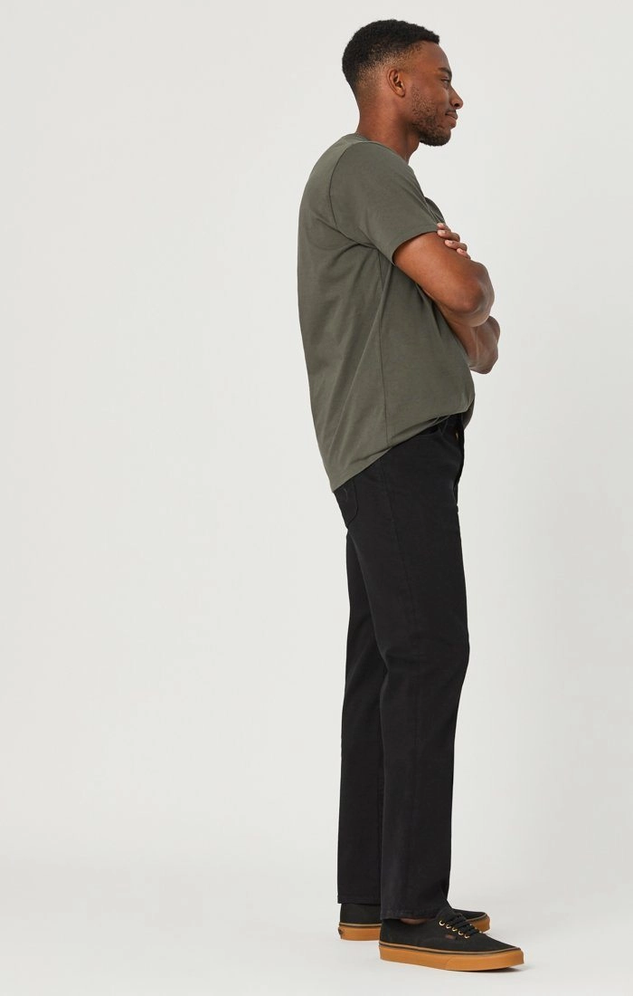 ZACH STRAIGHT LEG JEANS IN DOUBLE BLACK SUPERMOVE Quality Wear