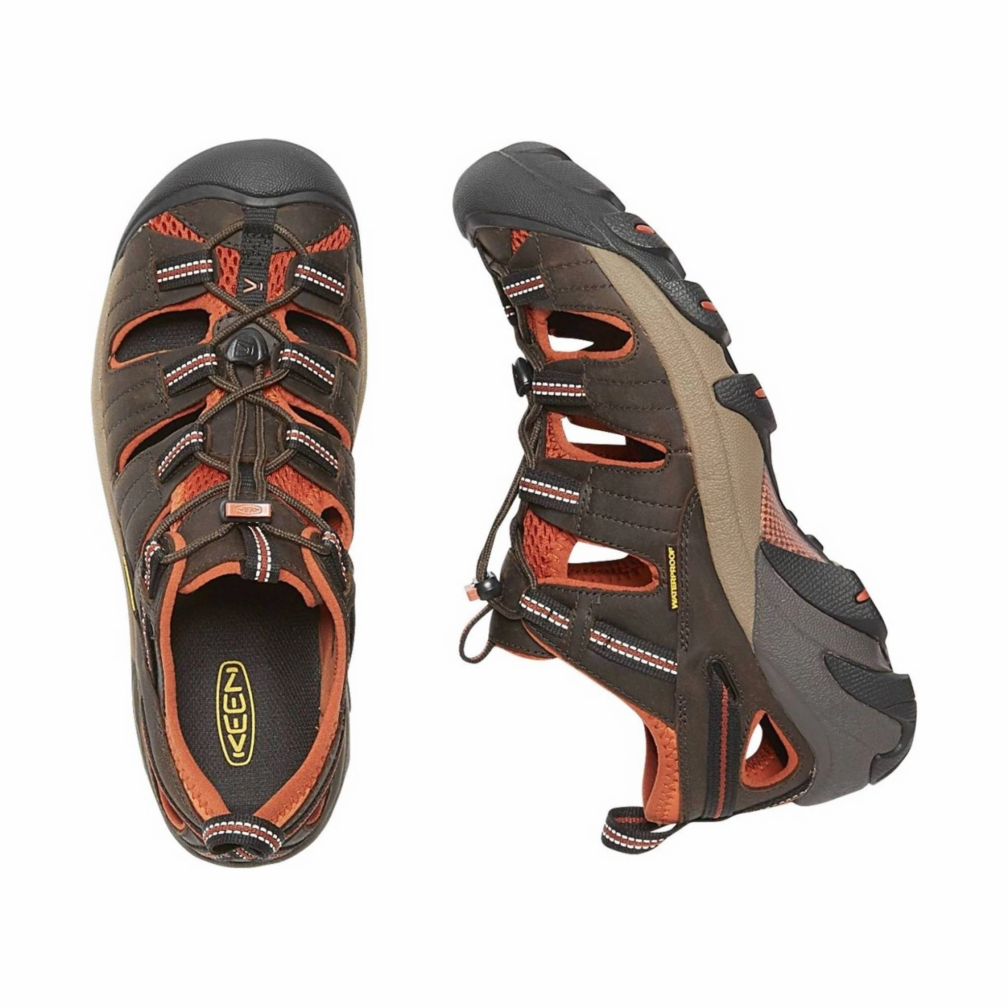 KEEN Men's Arroyo II - Black Olive/Bombay Brown Supportive Design Toe Protection