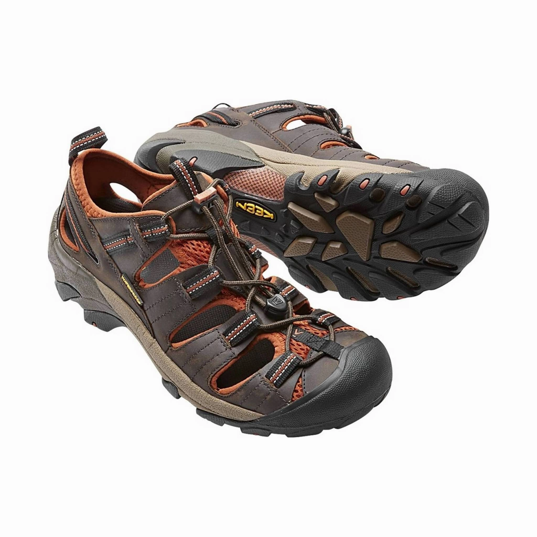 KEEN Men's Arroyo II - Black Olive/Bombay Brown Wedge Sole Outdoor Comfort Shoes