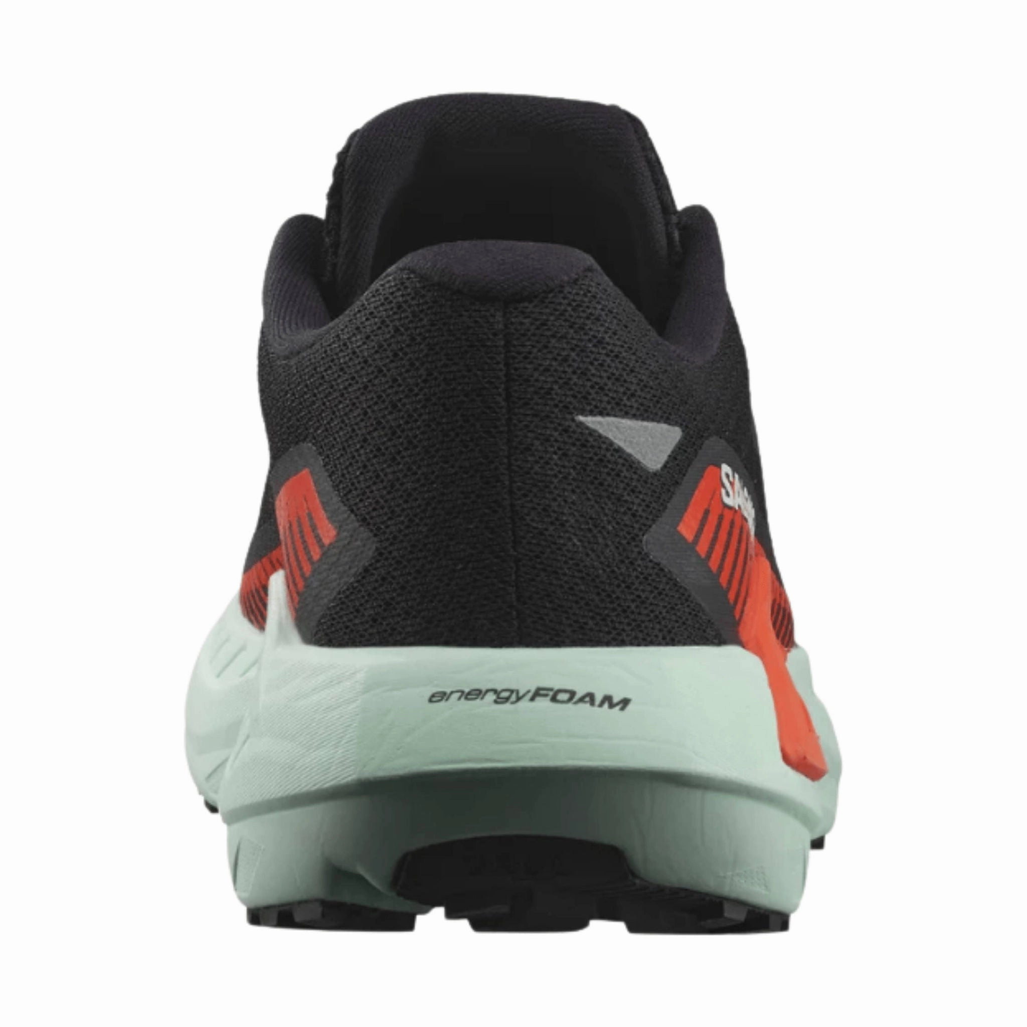 Salomon Women's DRX Defy Gravel Road Running Shoes - Black/Cherry Tomato/ Bay Hyper Responsive Shock Dispersing Hexagons