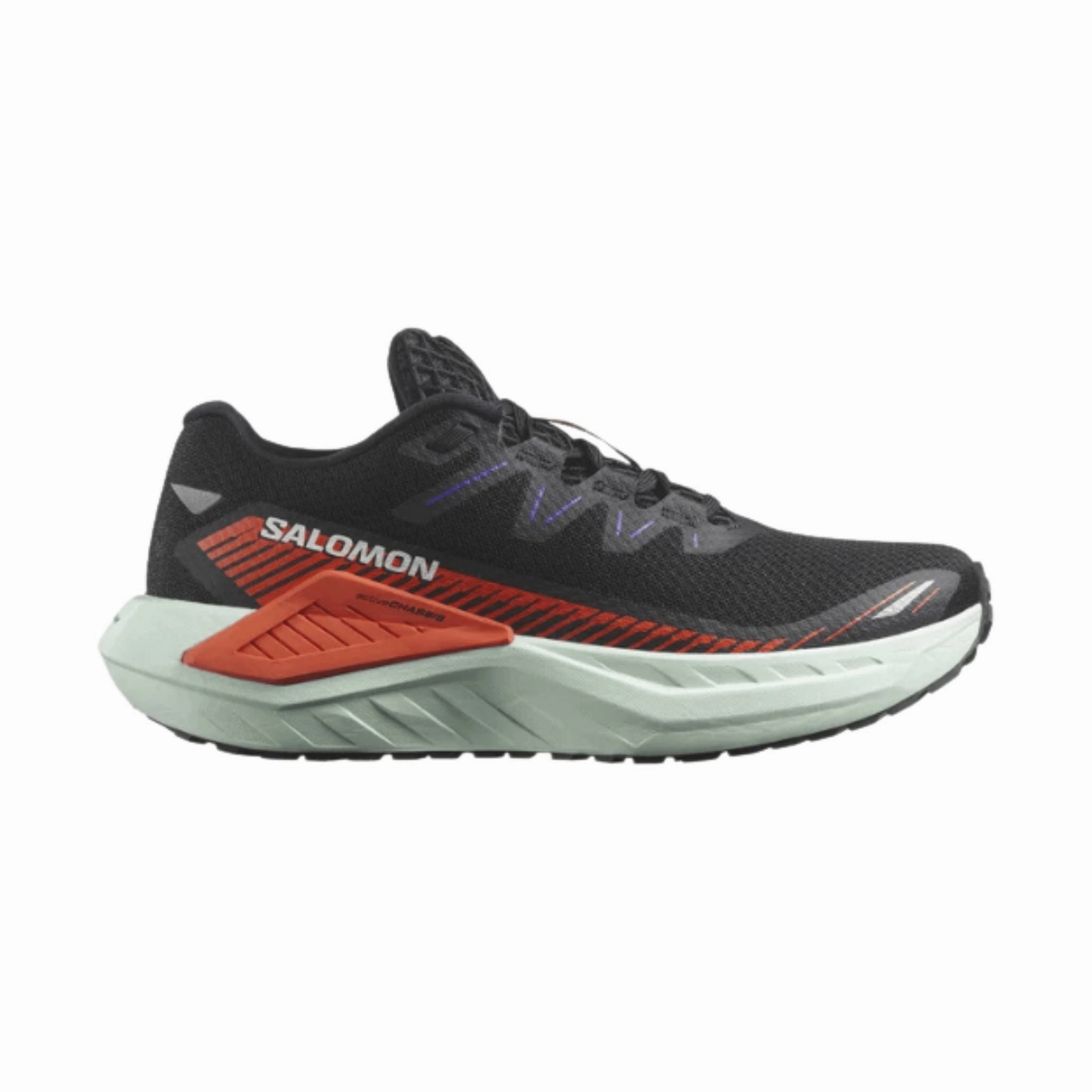Multi Terrain Salomon Women's DRX Defy Gravel Road Running Shoes - Black/Cherry Tomato/ Bay