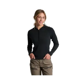 product cycling suitability Kuhl Women's Remi Half Zip Hoody - Black