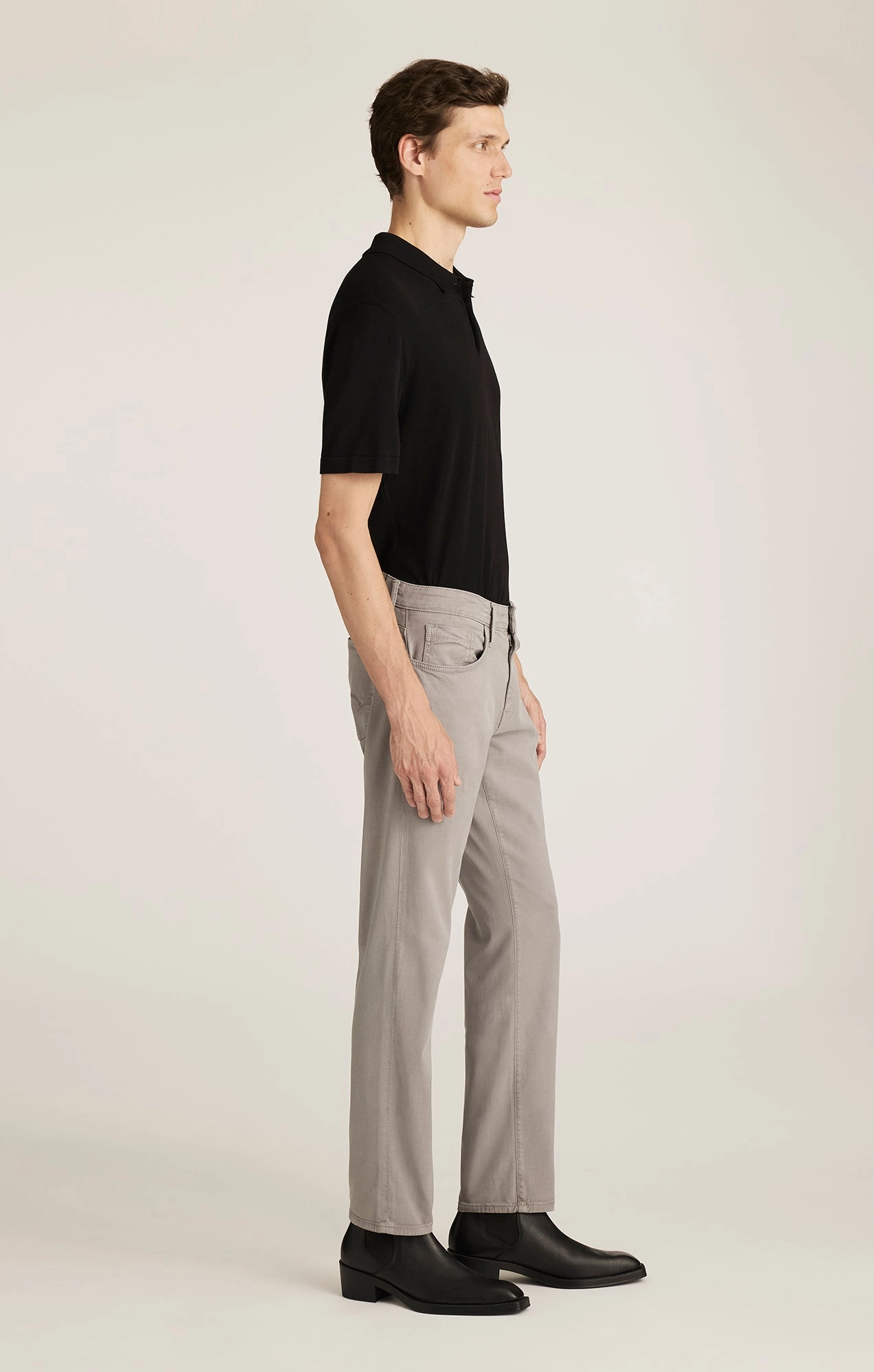 MARCUS SLIM STRAIGHT LEG IN SHARK LUXE TWILL Eco Friendly Dyeing